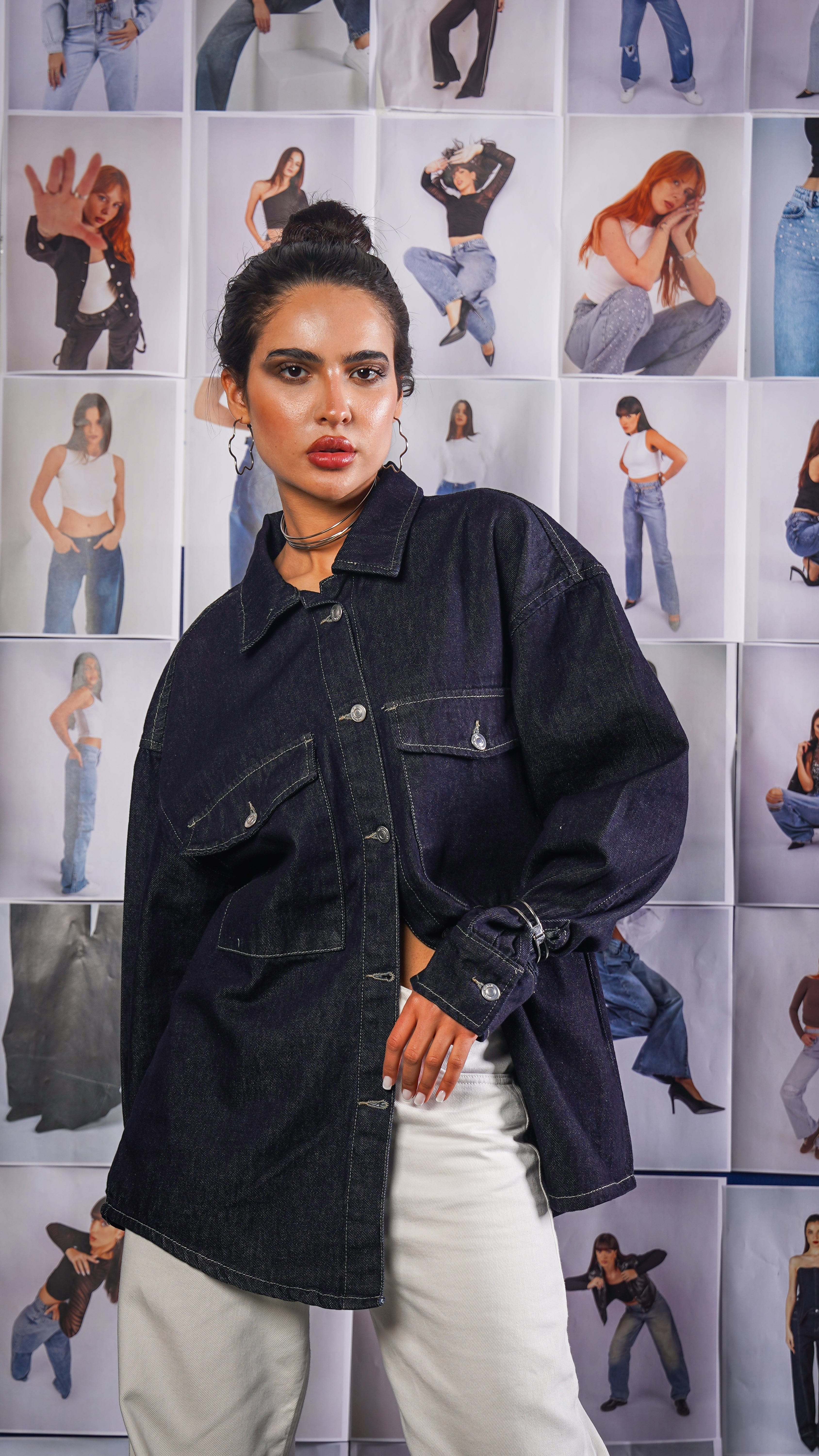 Oversized Indigo Denim Overshirt
