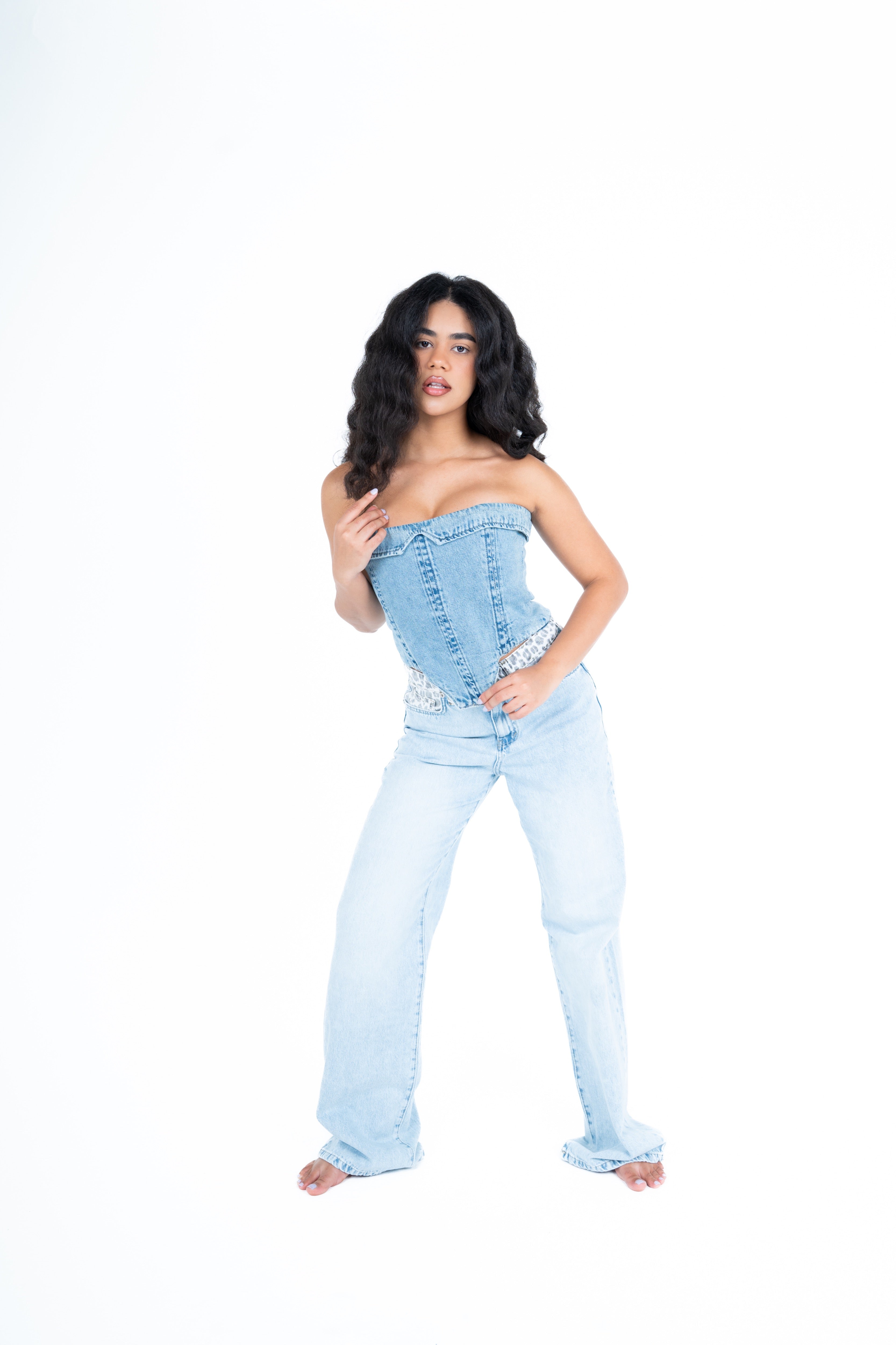 Light color leopard waist