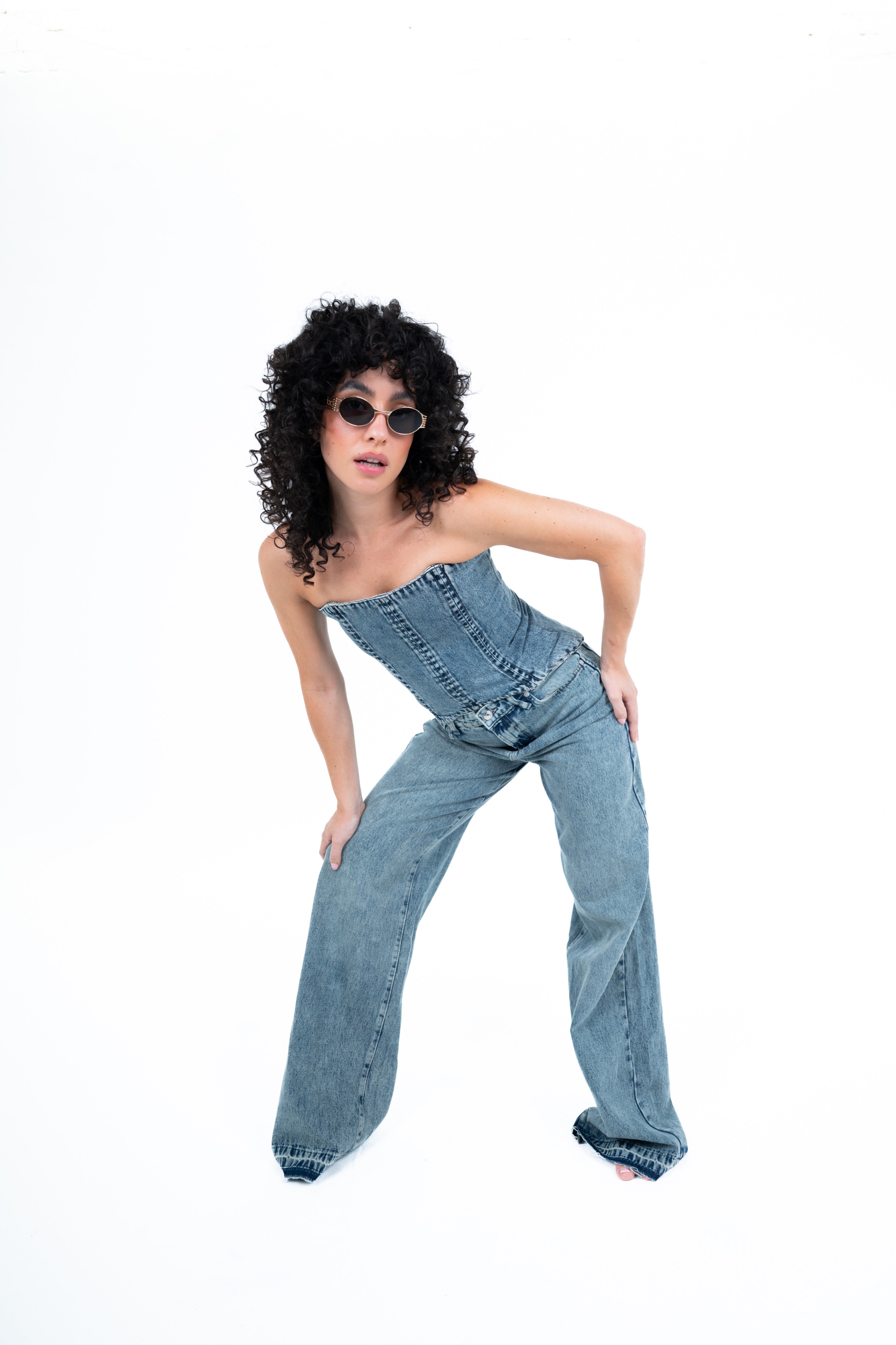 Reversed Light straight leg jeans