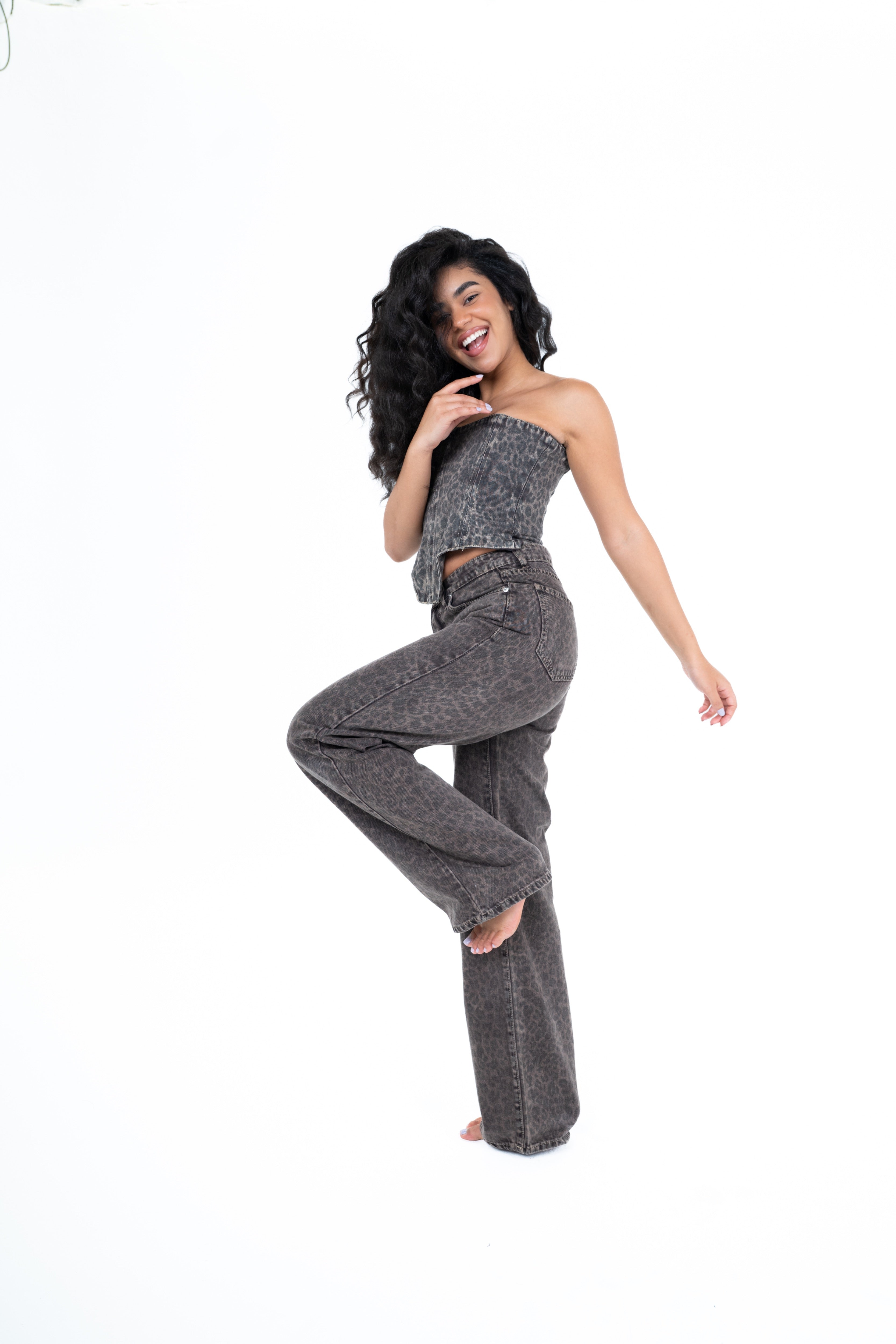 The tiger jeans in Brown