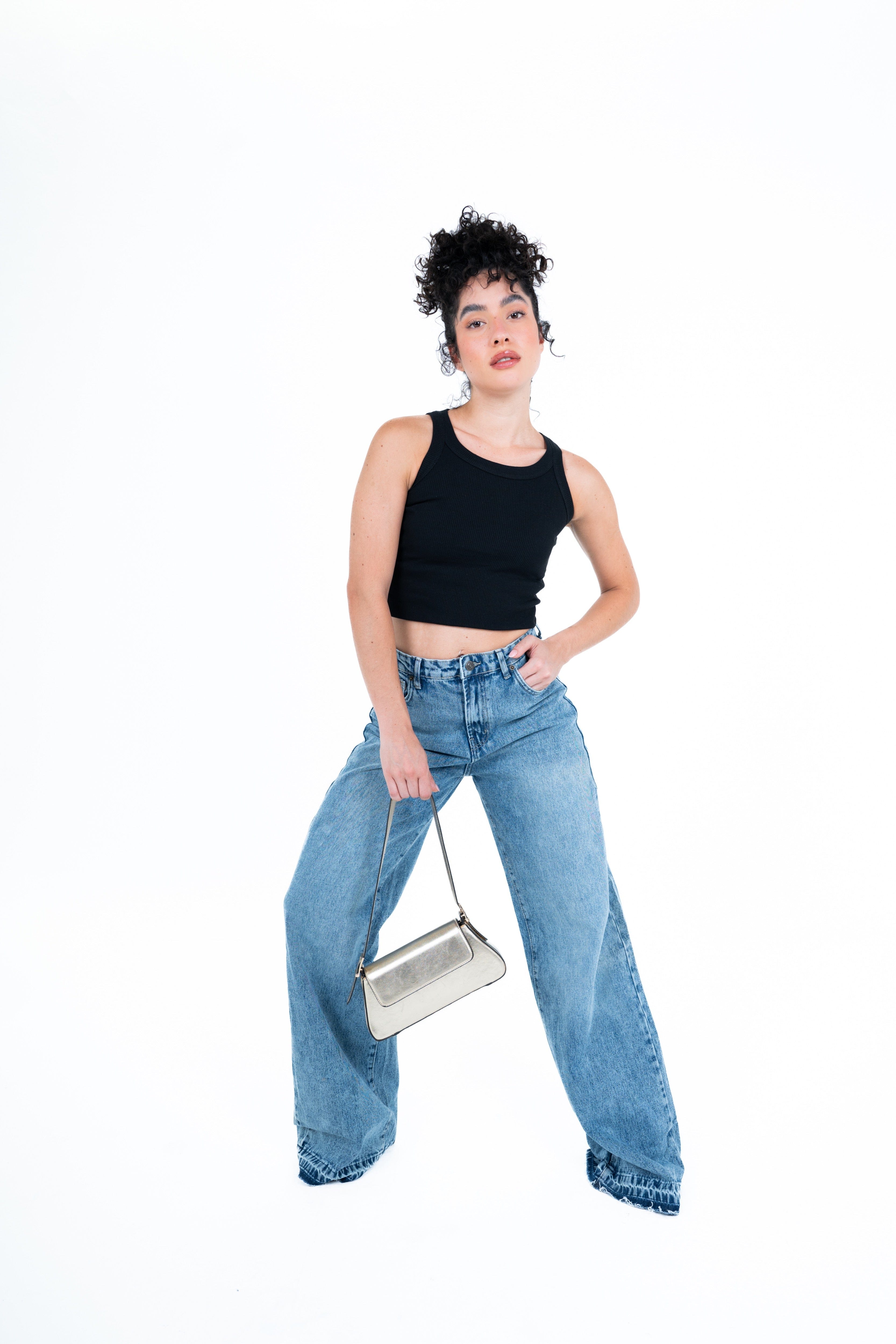 Reversed Dark straight leg jeans