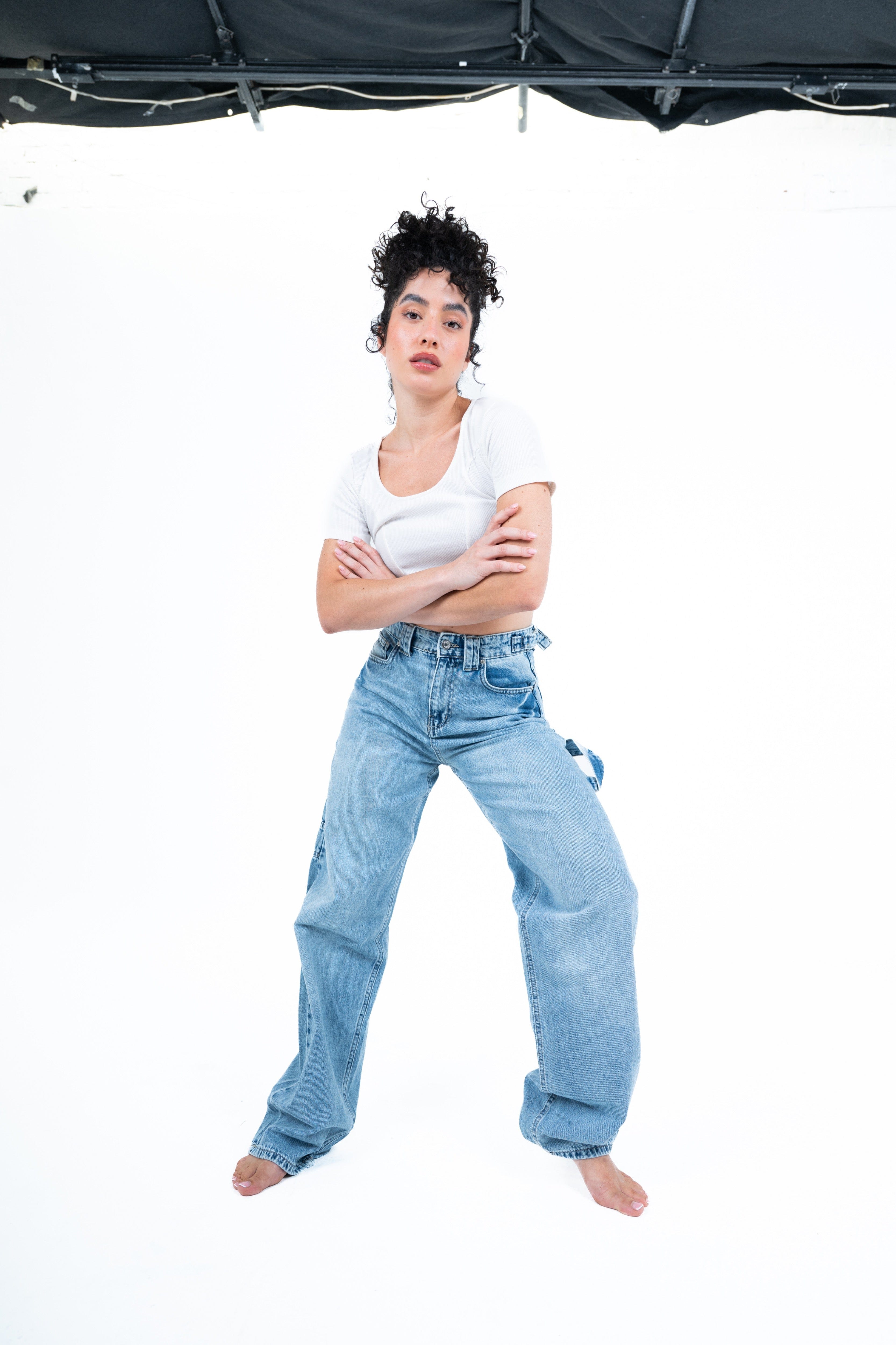 The new light color skater jeans