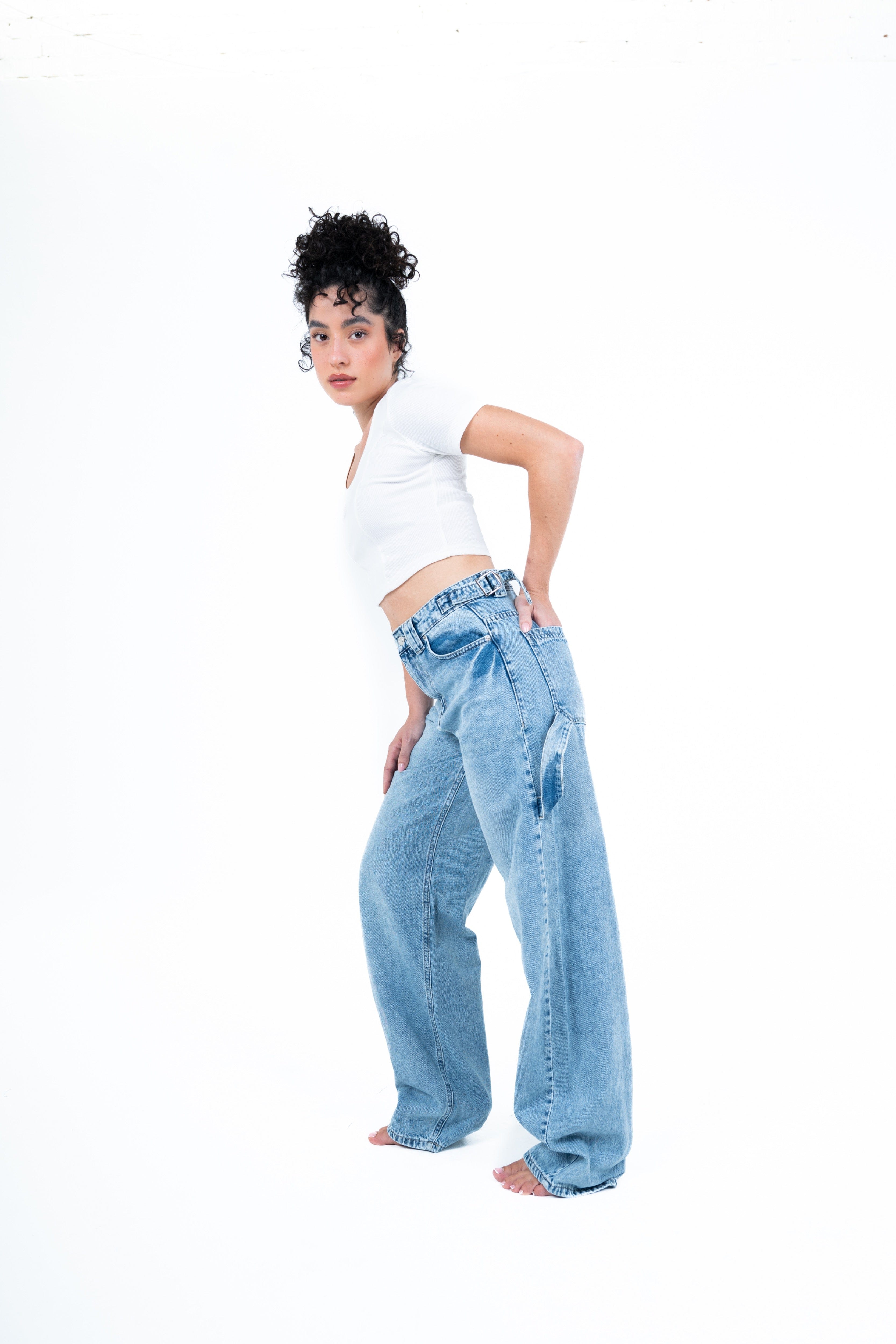 The new light color skater jeans