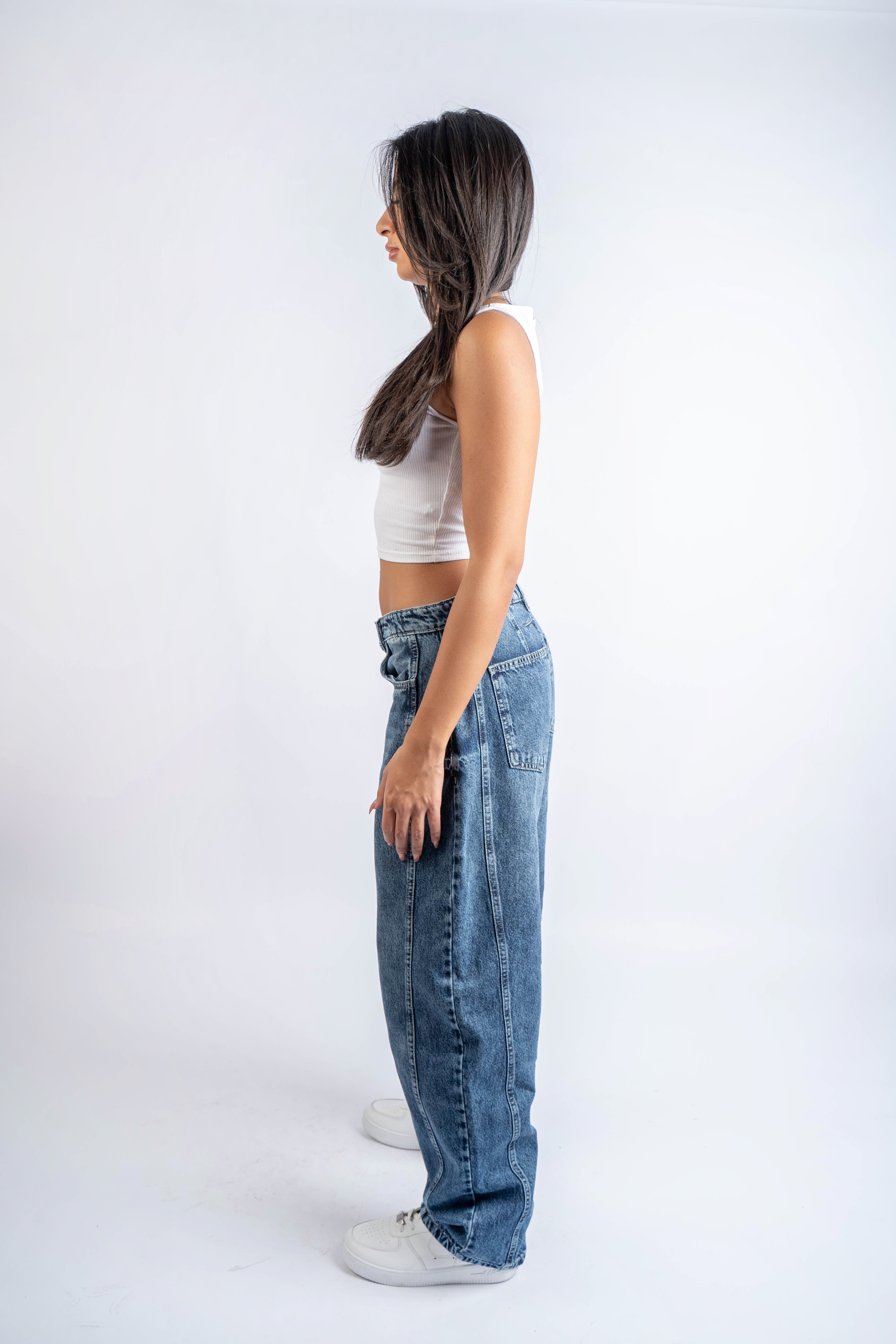 Balloon fit jeans Dark Wash