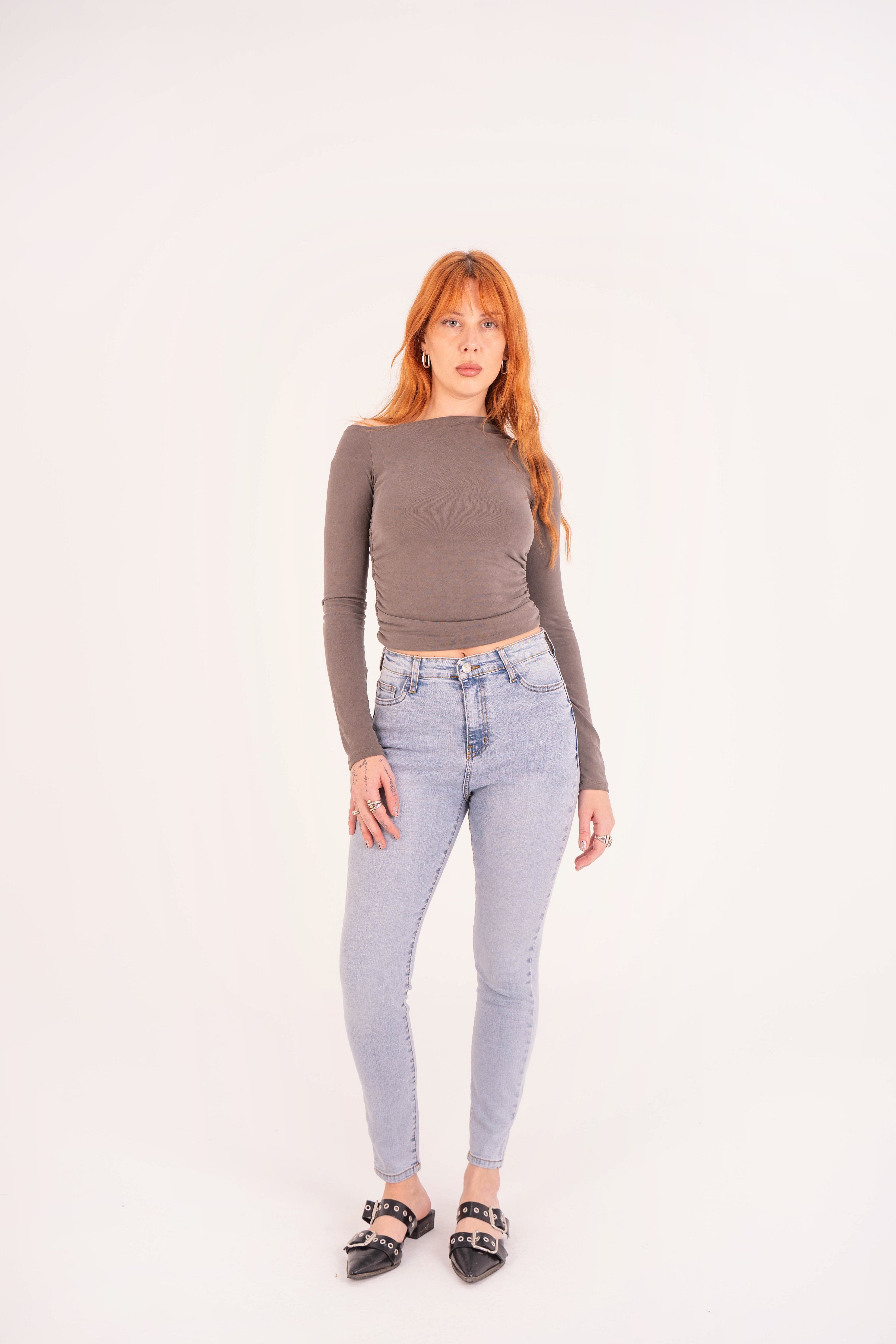 High Waist Super Skinny Lghit Blue