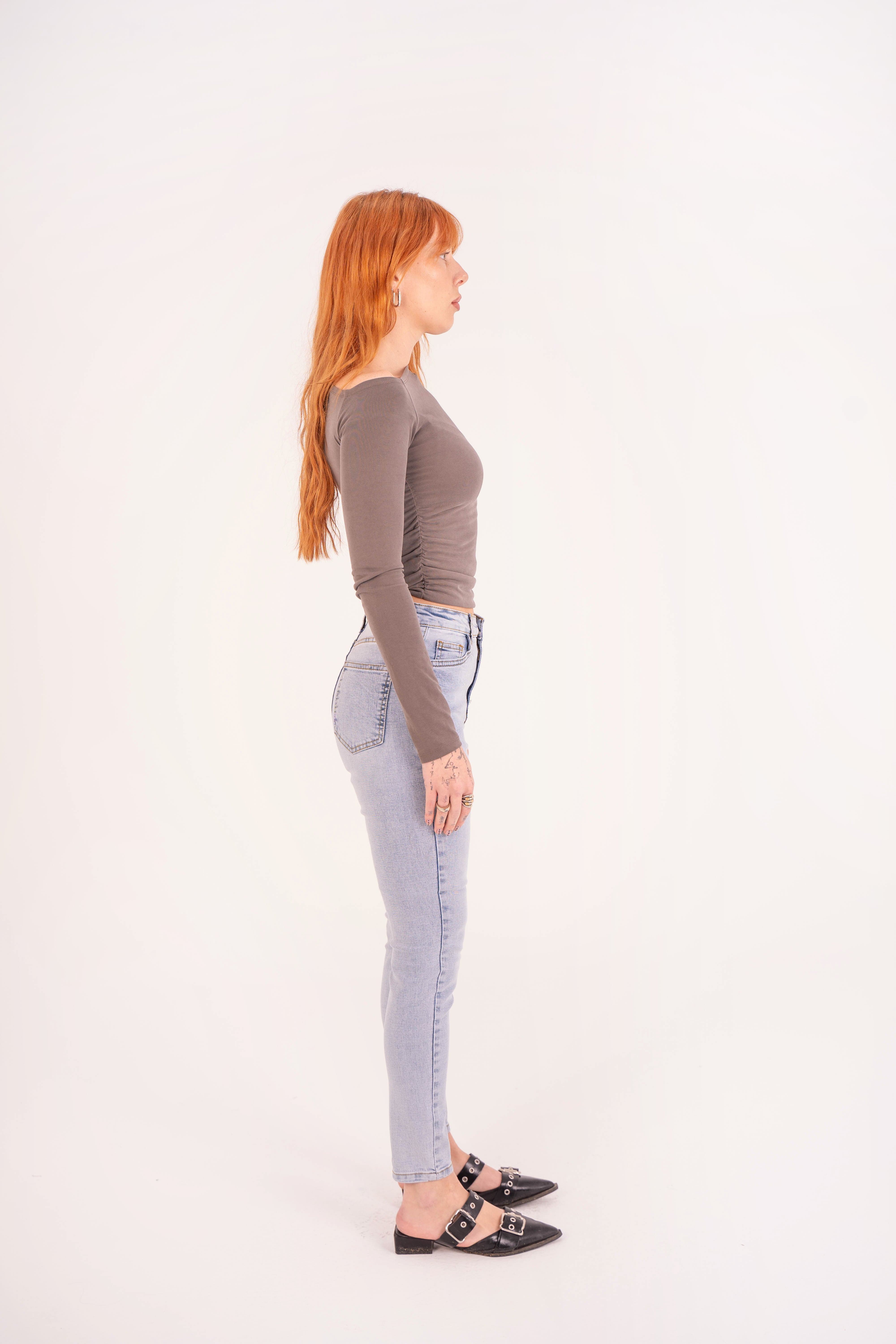 High Waist Super Skinny Lghit Blue