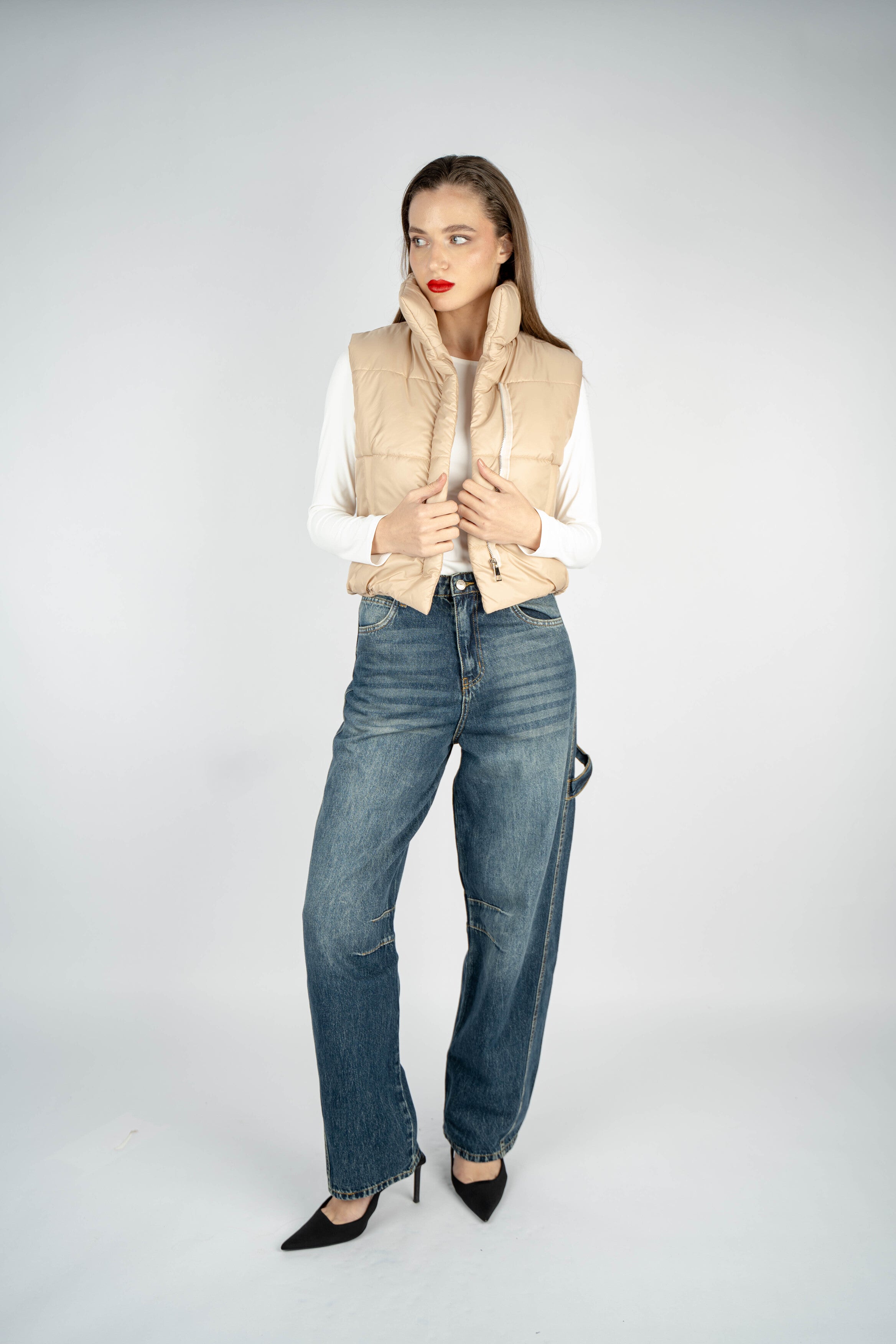 Balloon Tie Jeans Dirty Wash