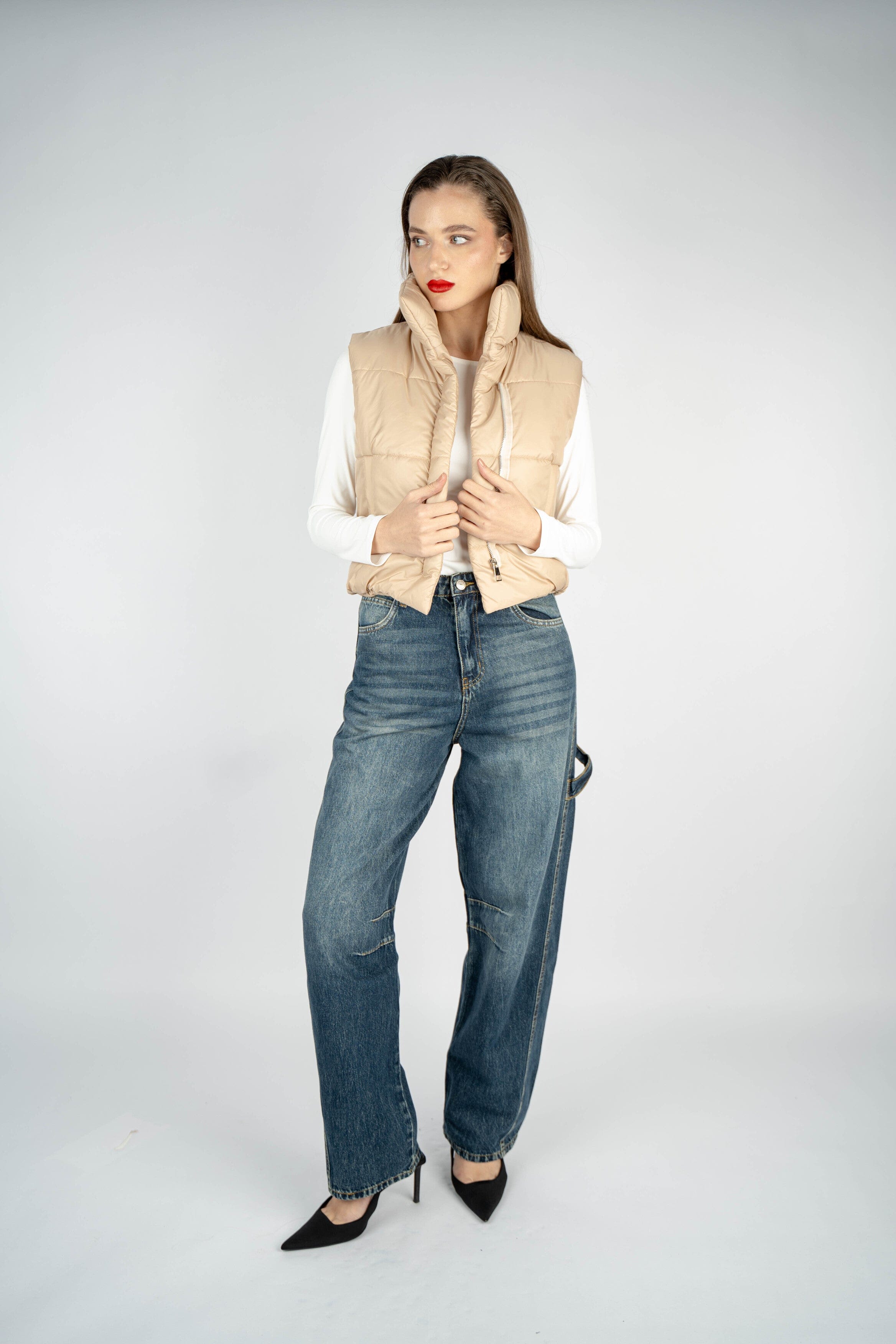 Balloon Tie Jeans Dirty Wash