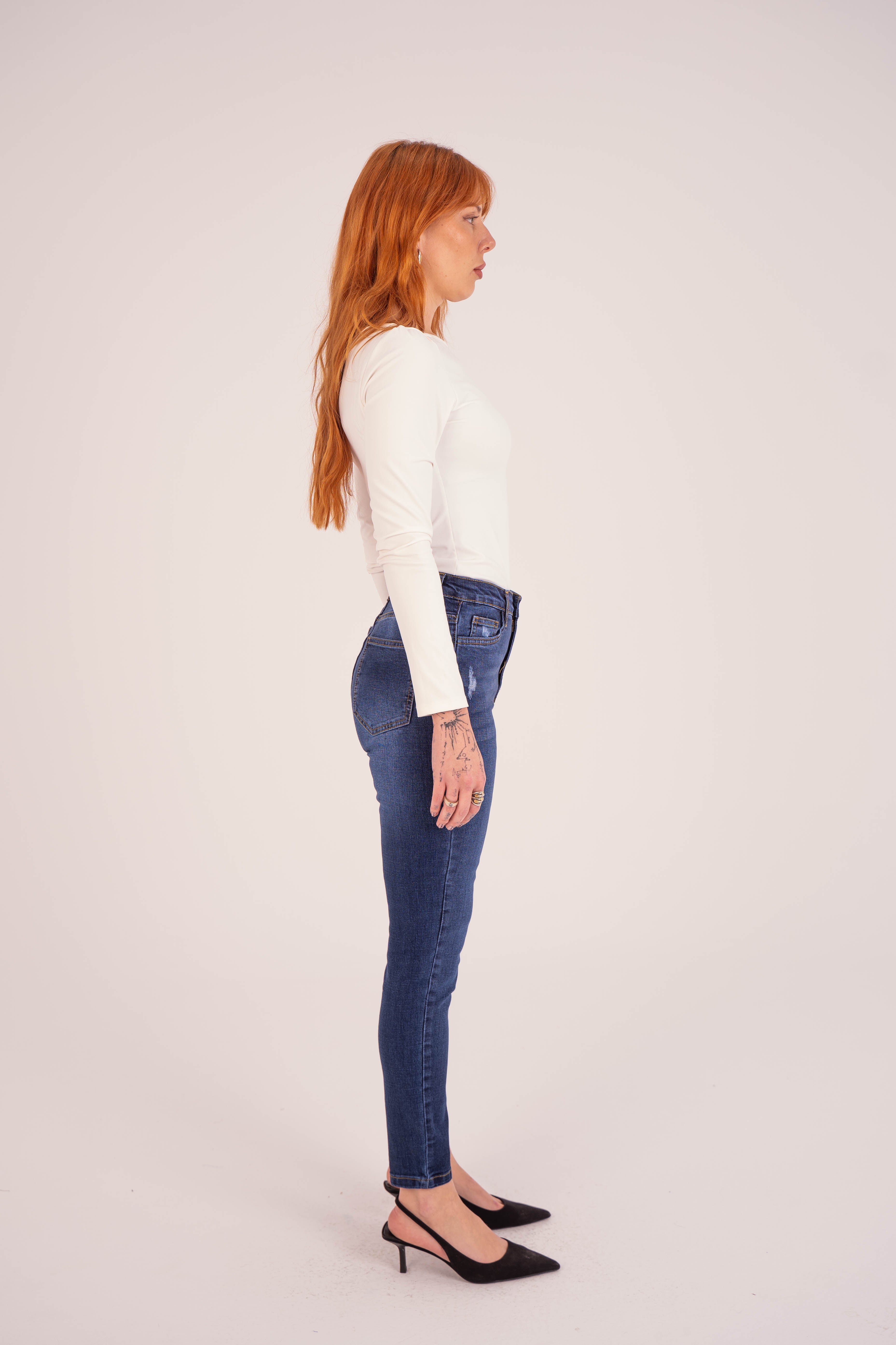 High Waist Super Skinny Dark Blue