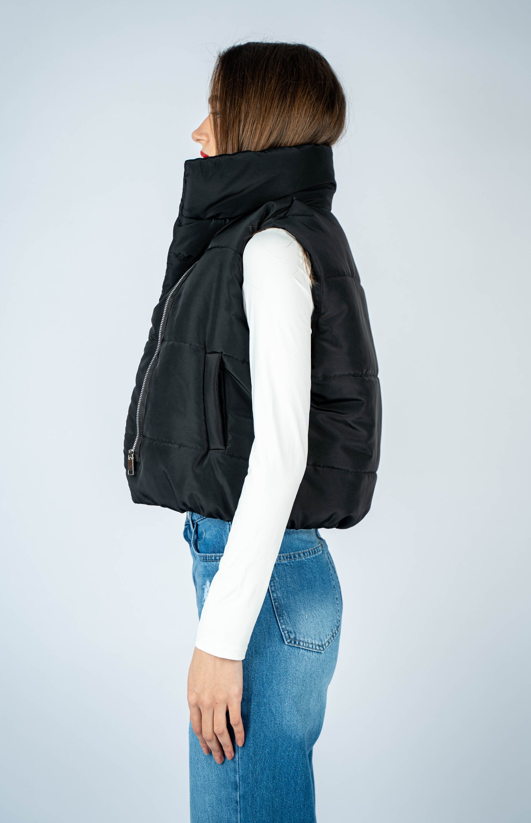 Black Puffer Vest