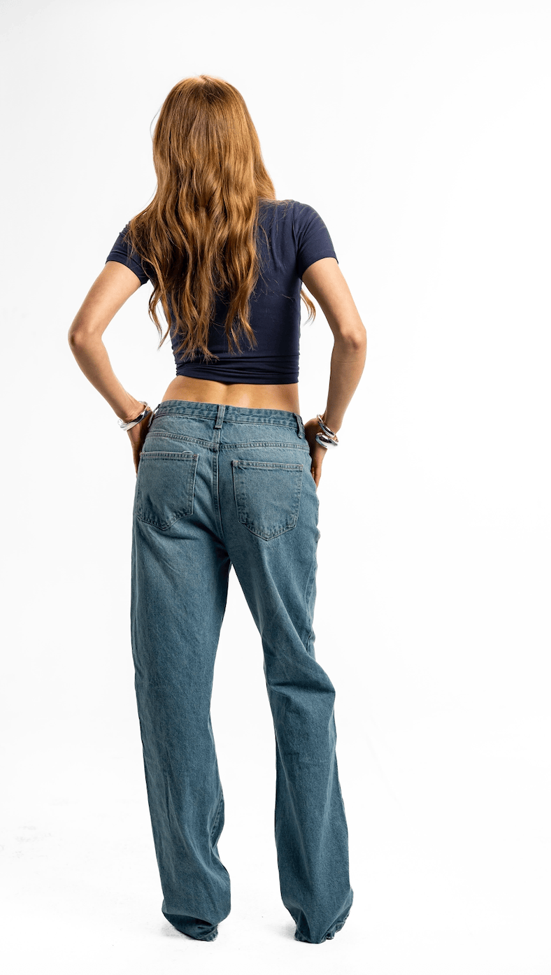 Low-Rise Relaxed Denim
