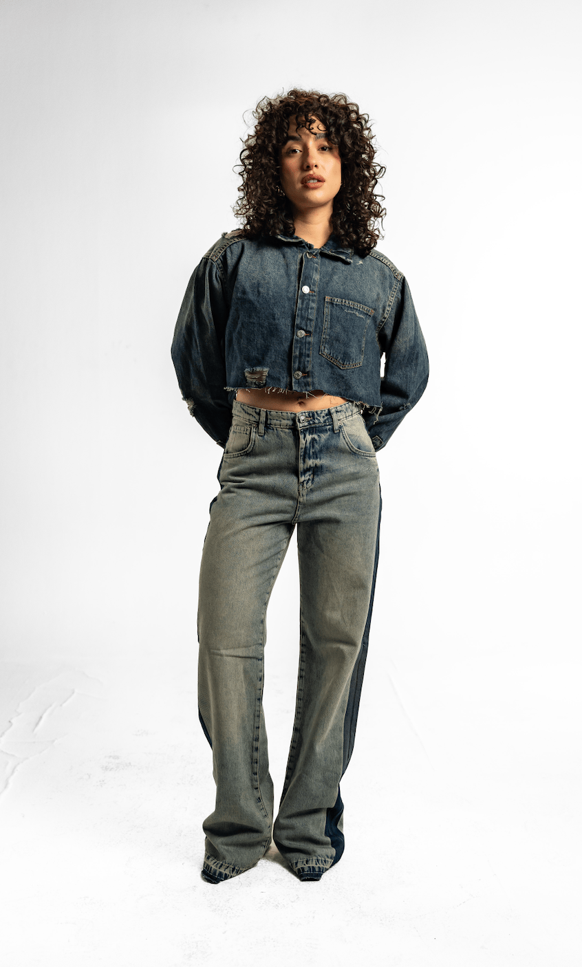 Vintage Panel Straight Jeans