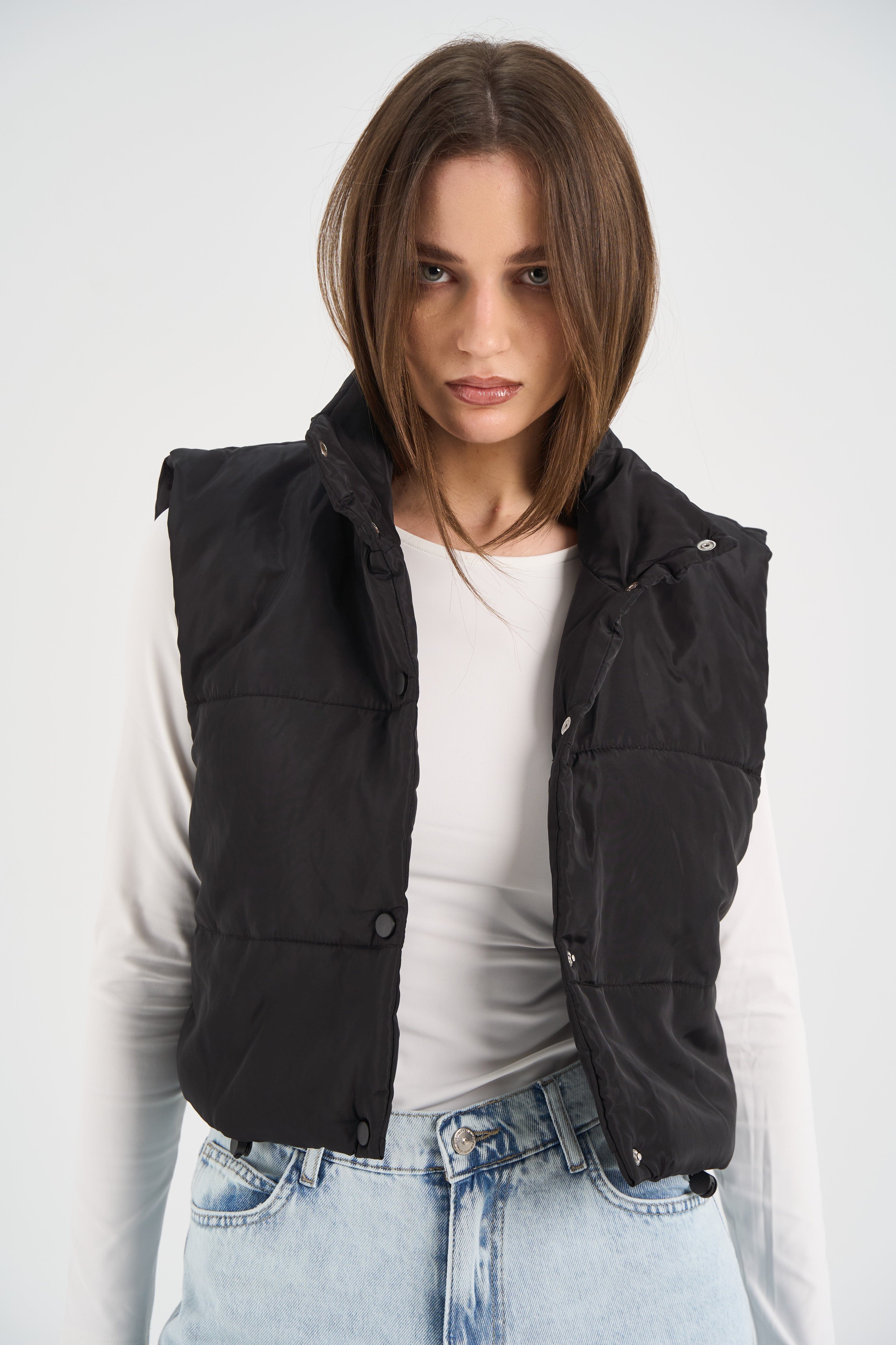 Black Puffer Vest