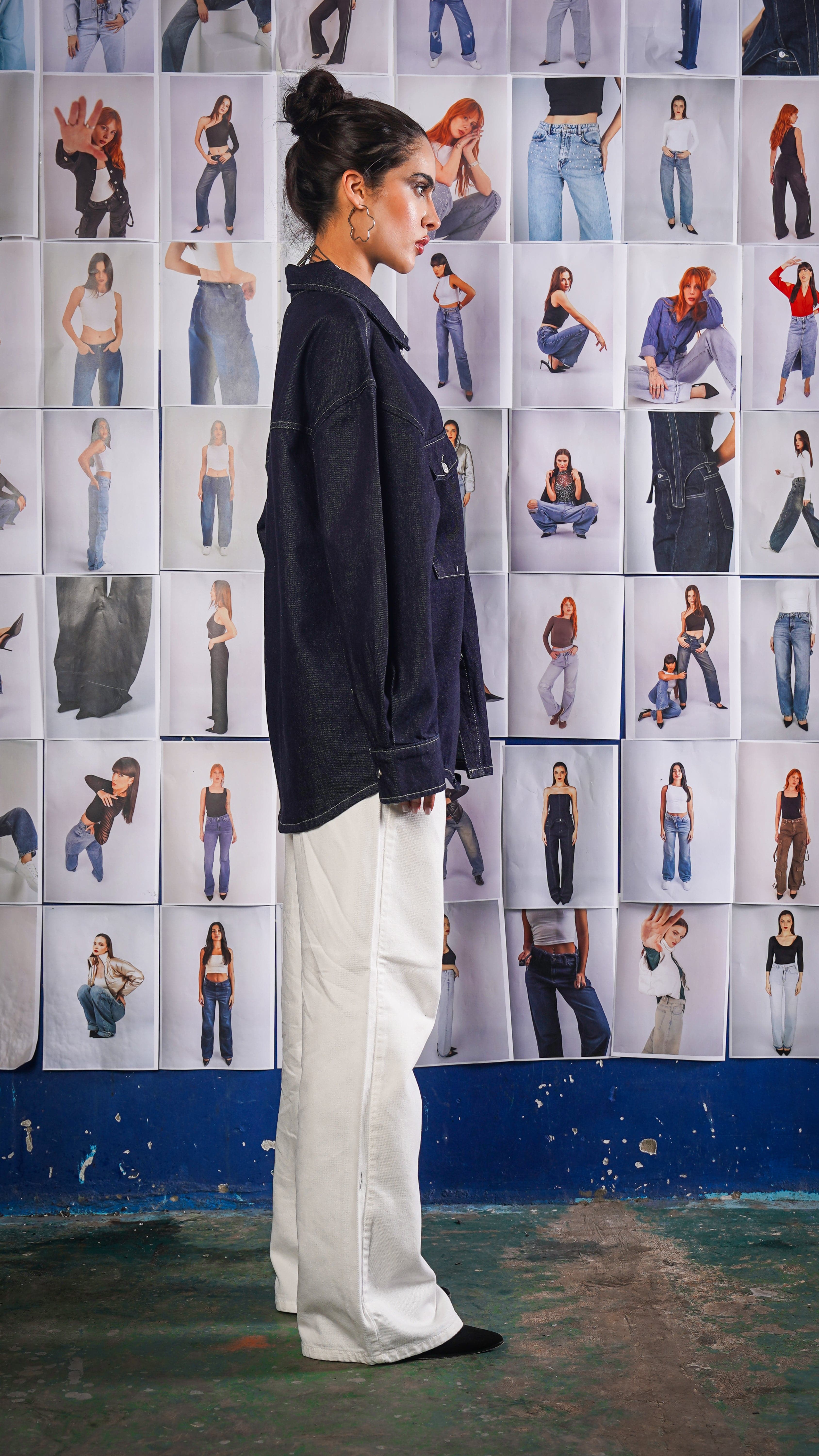 Oversized Indigo Denim Overshirt