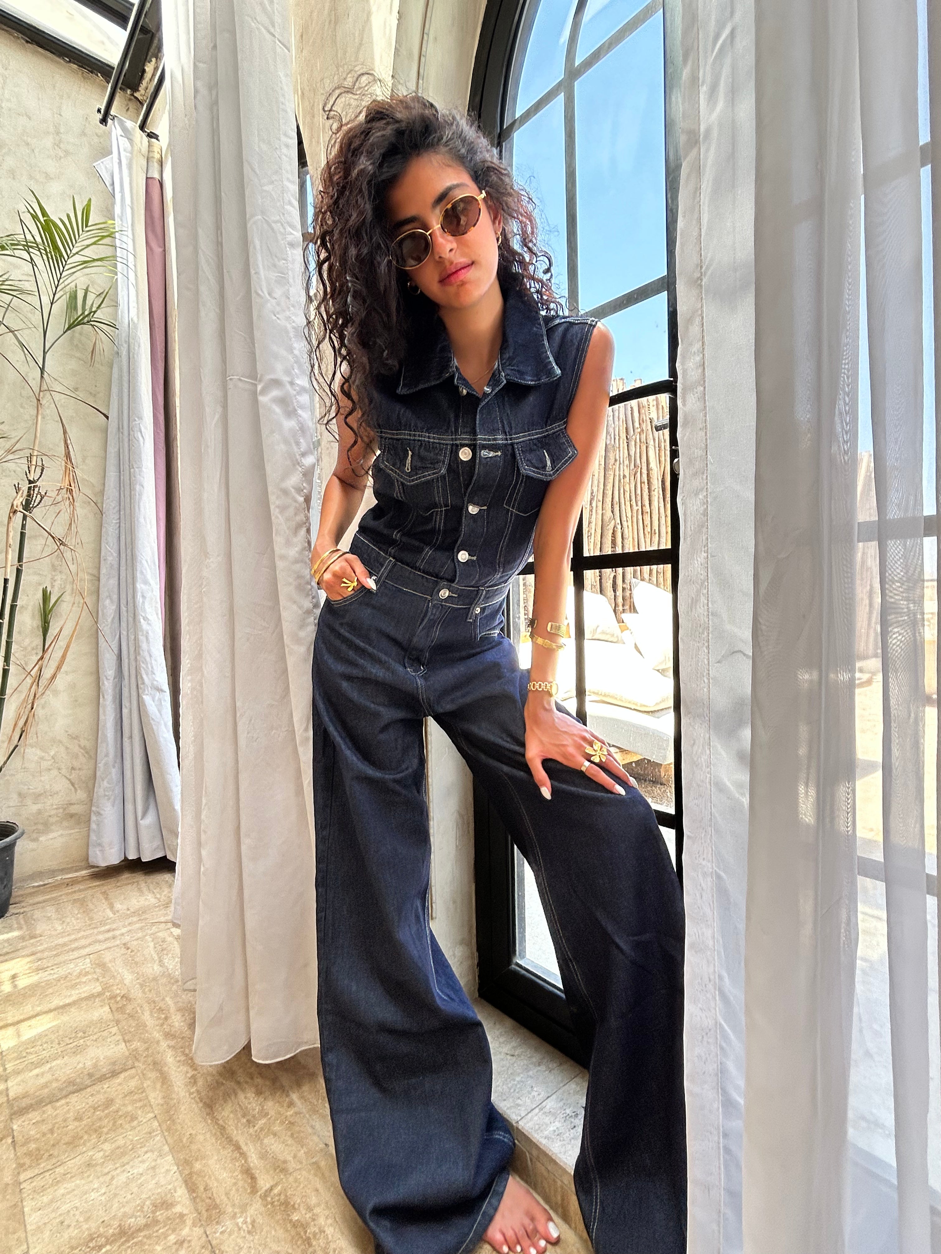 The Denim Romper