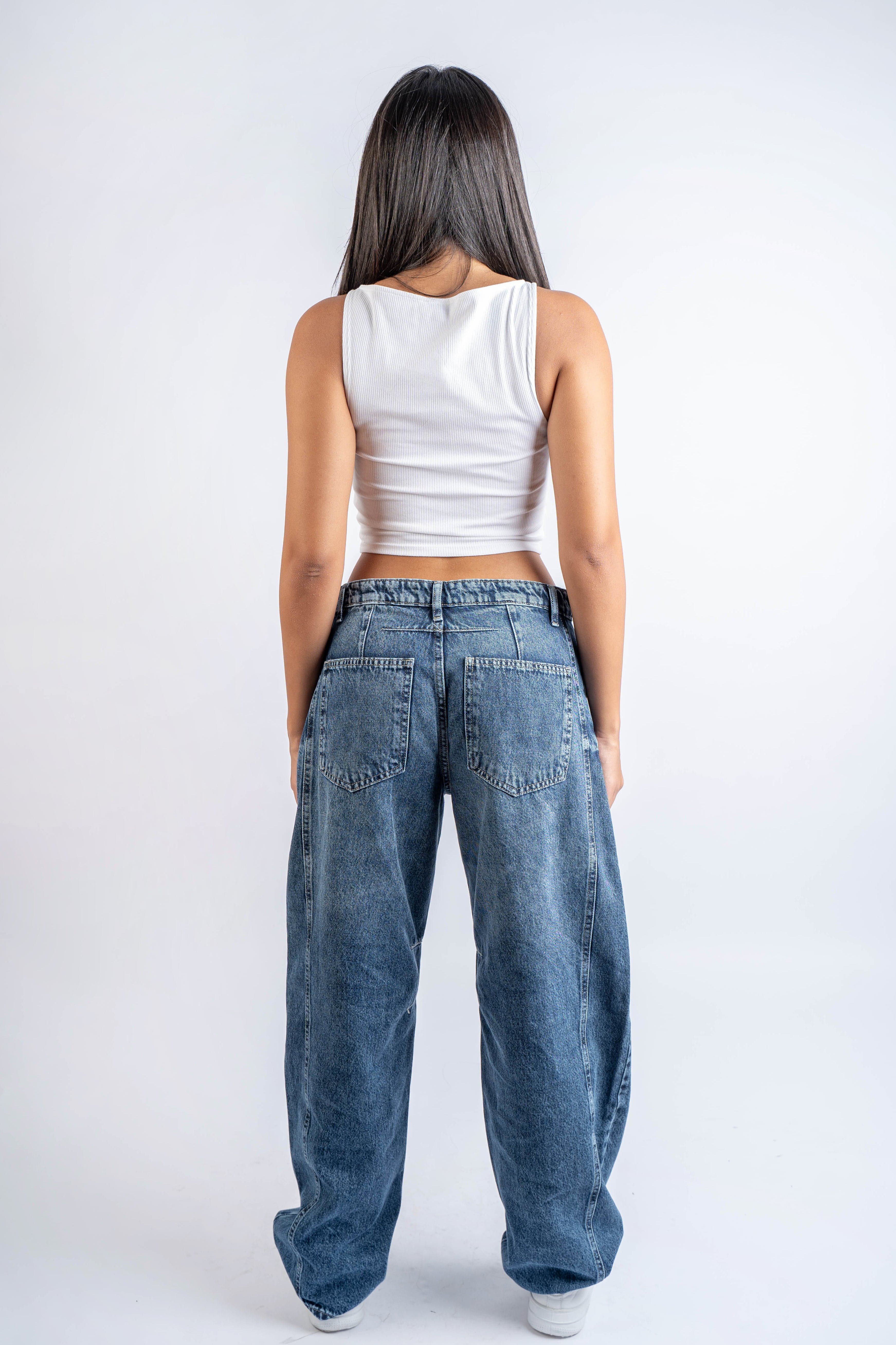 Balloon fit jeans Dark  Wash