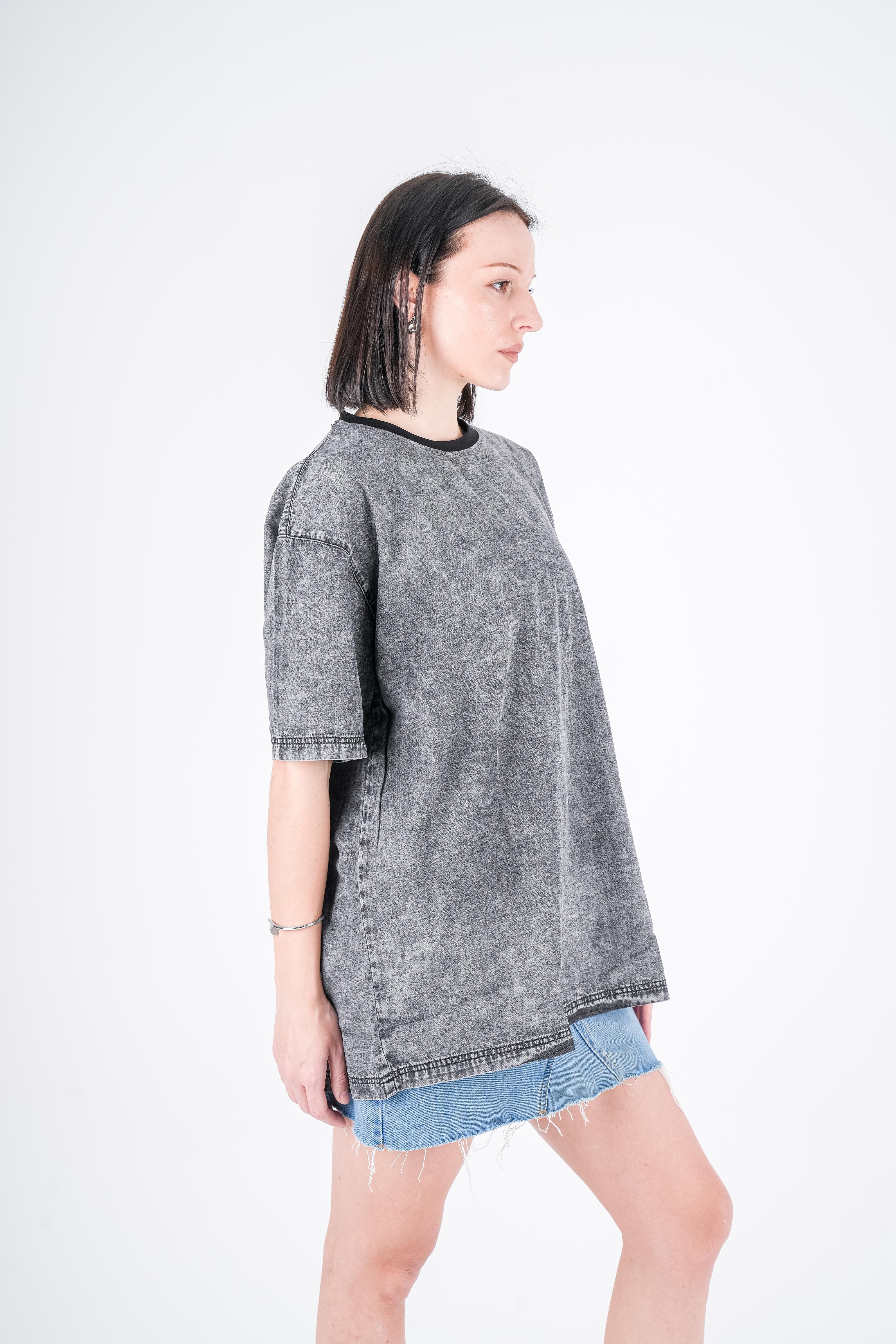 Long t-shirt Jeans Gray Stone