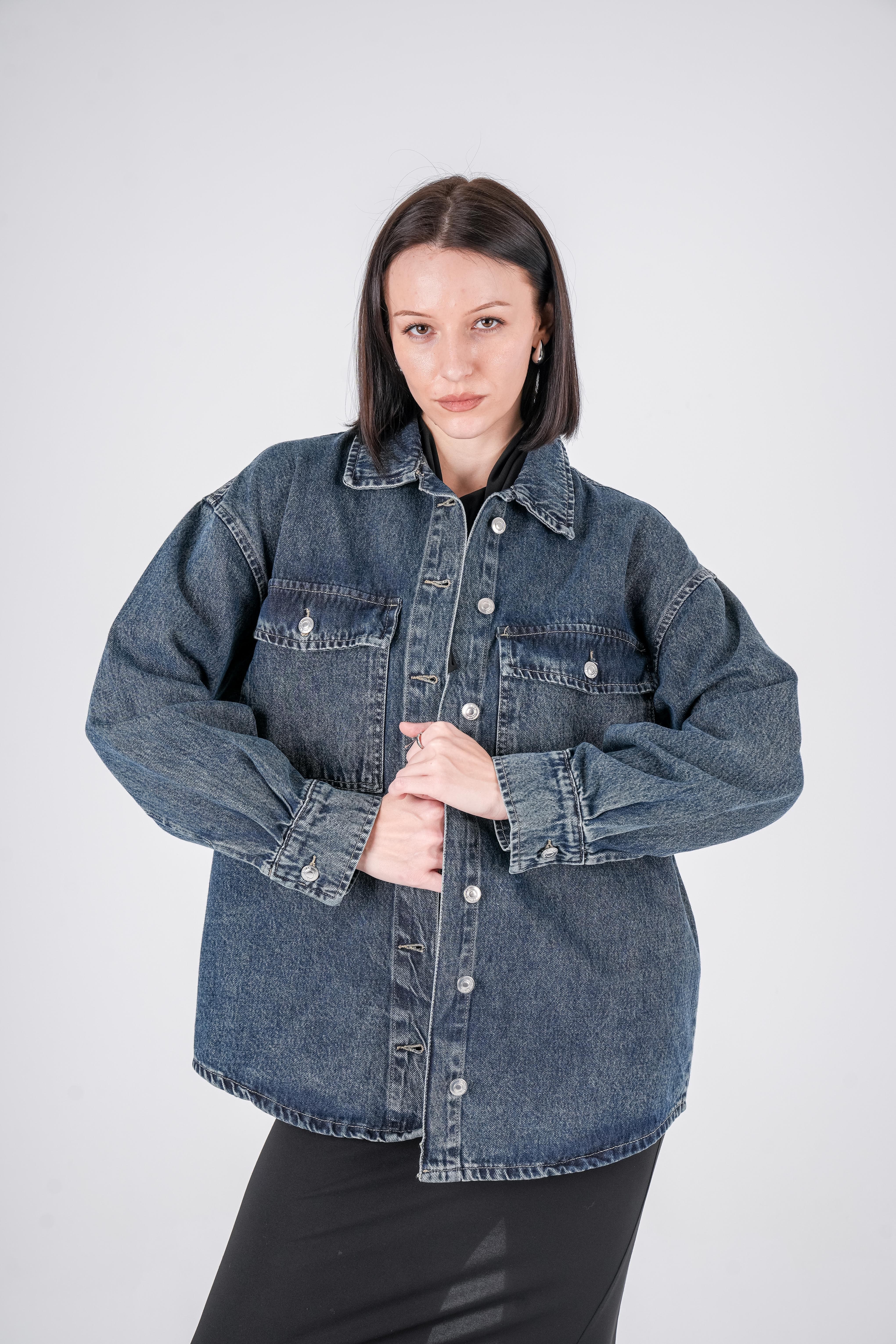 Oversized  Dirty Denim Jacket