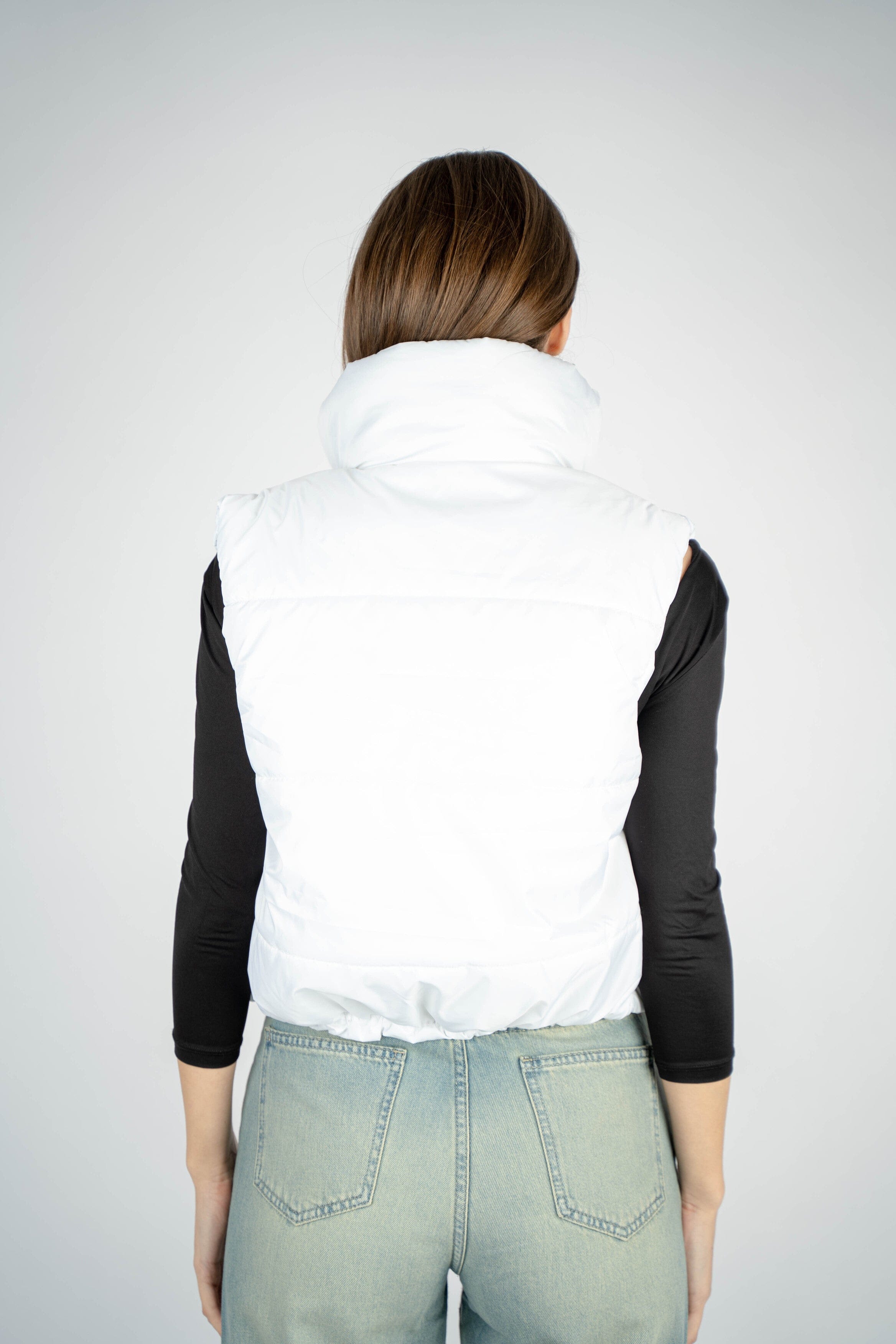 White Puffer Vest
