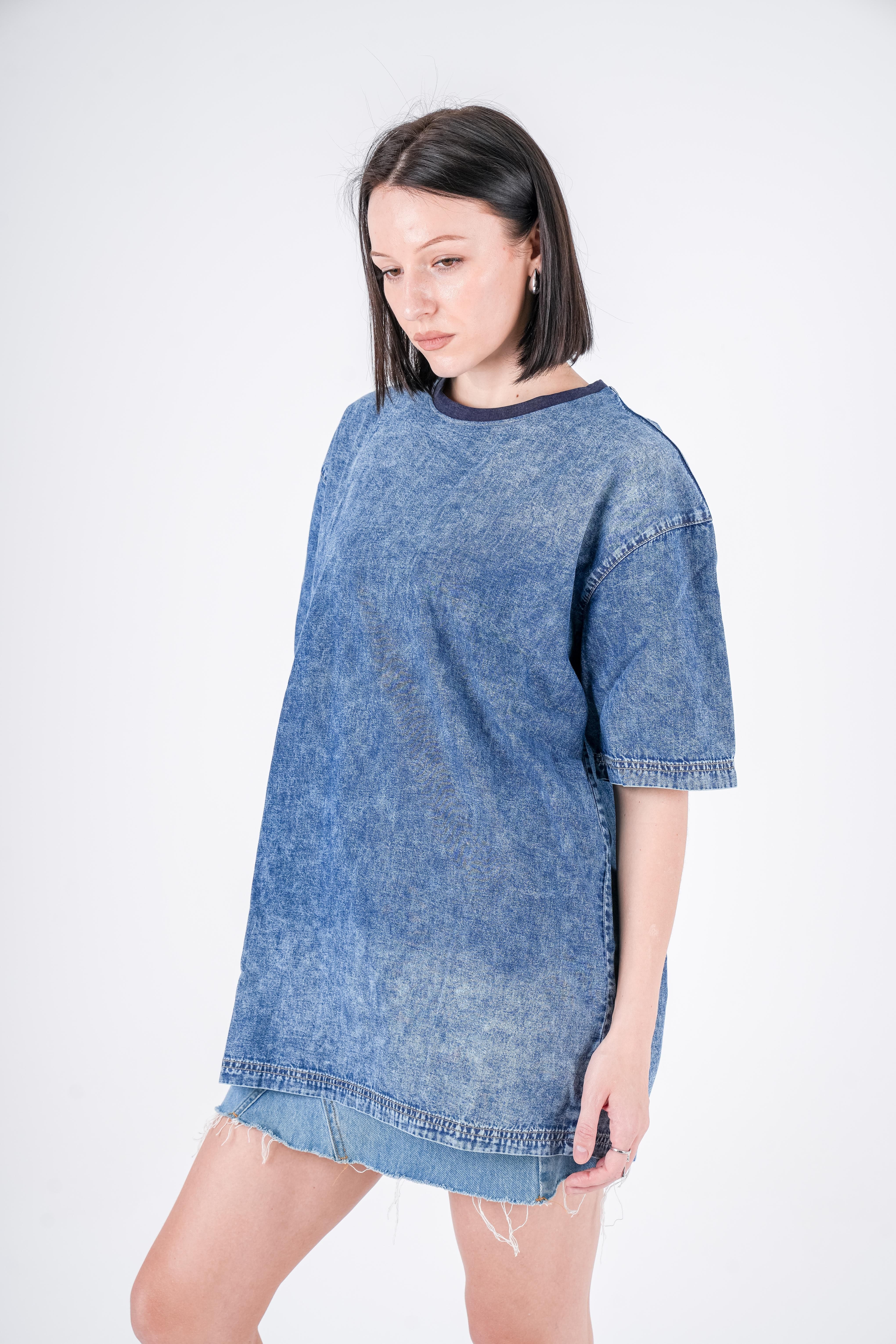 Long t-shirt Jeans Navy Stone