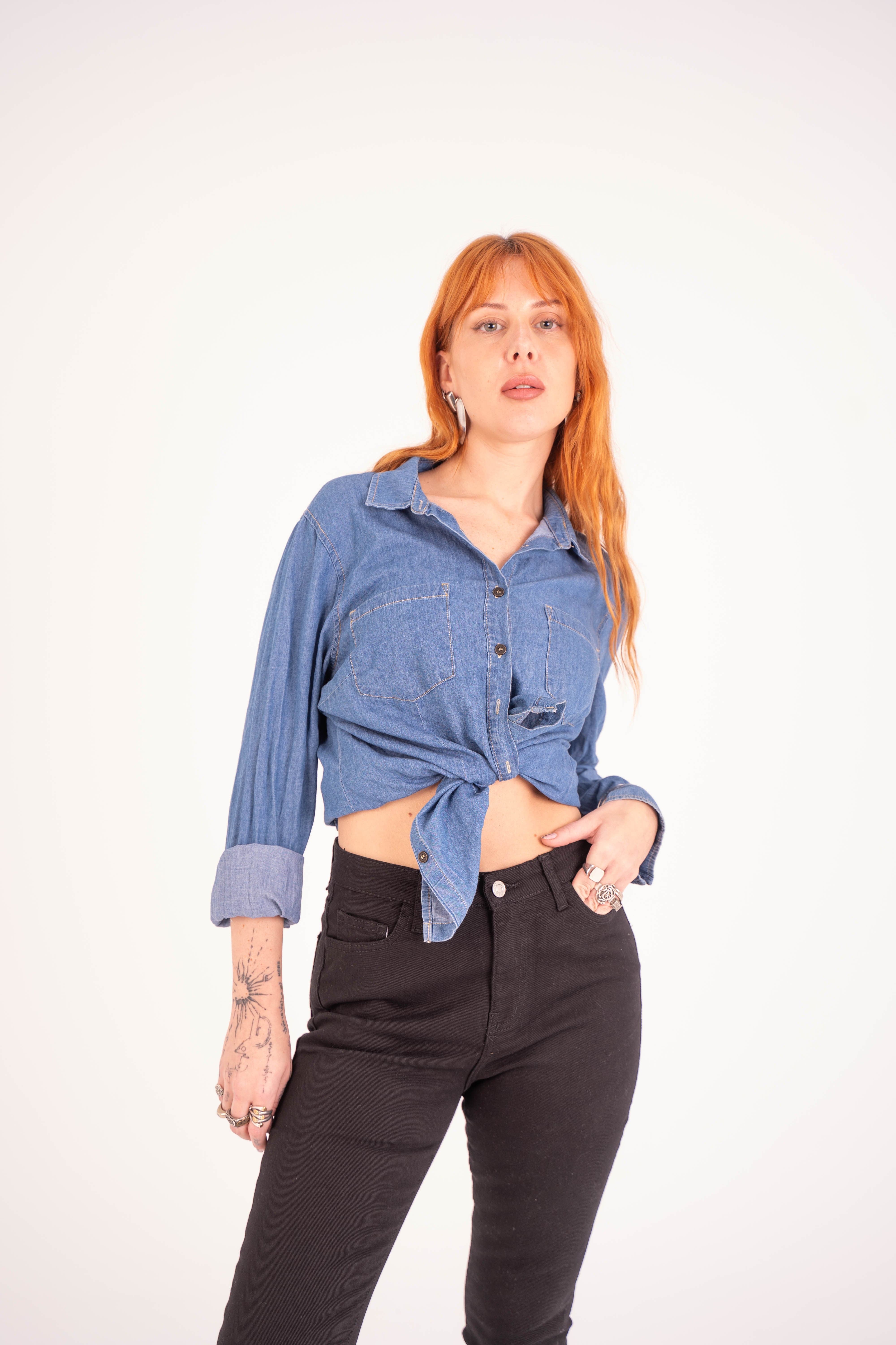 High Waist Super Skinny Ankle Length Black