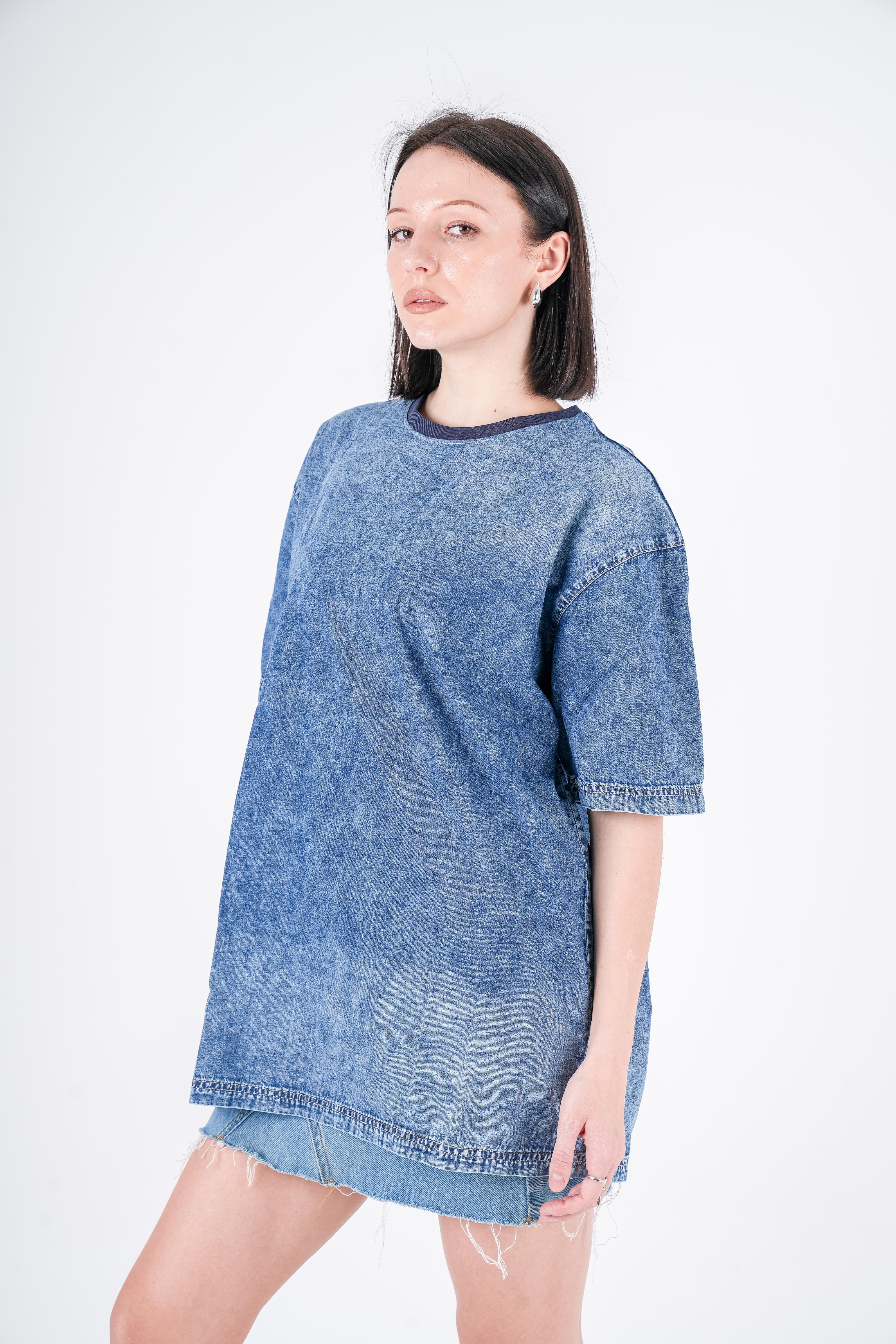 Long t-shirt Jeans Navy Stone