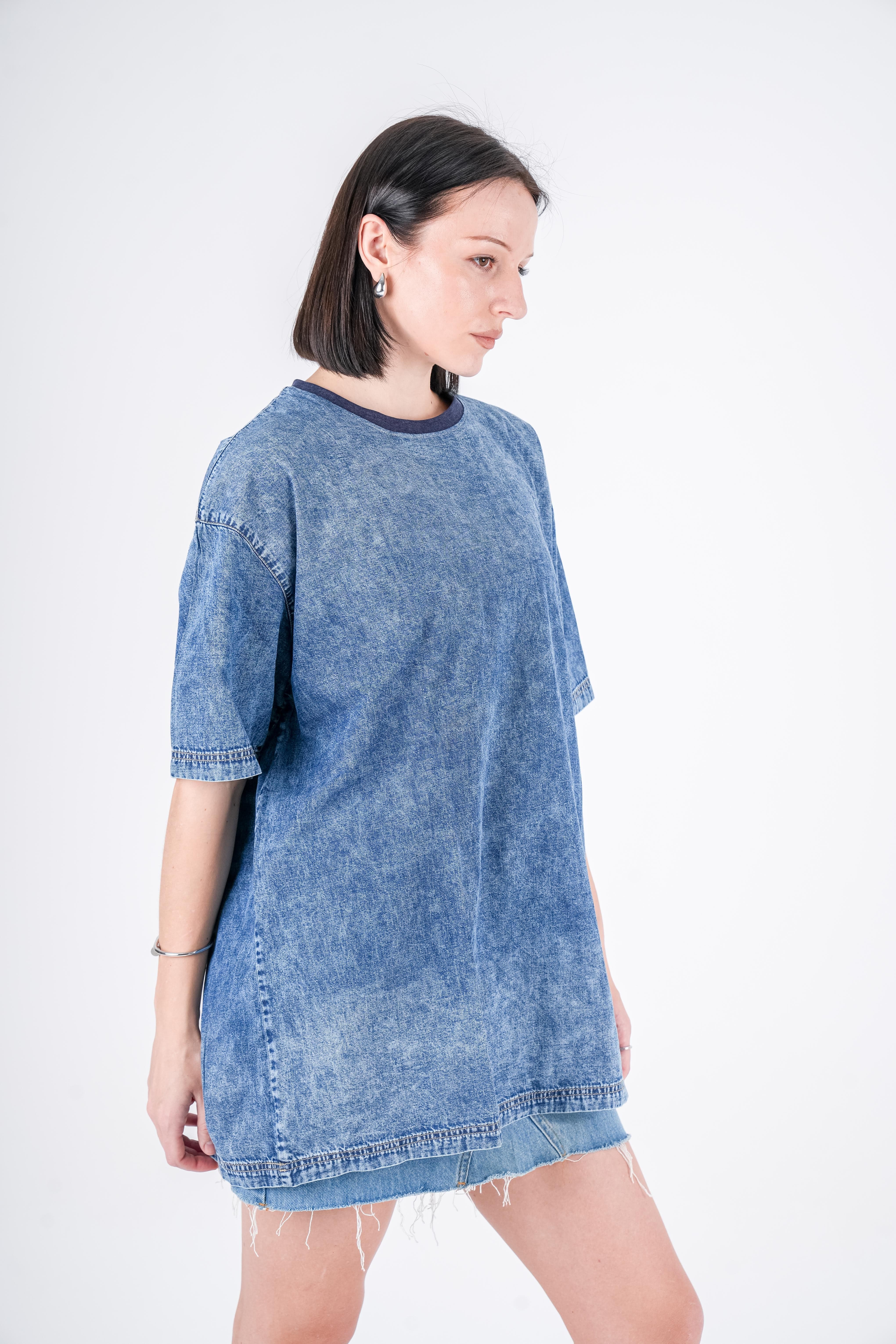 Long t-shirt Jeans Navy Stone