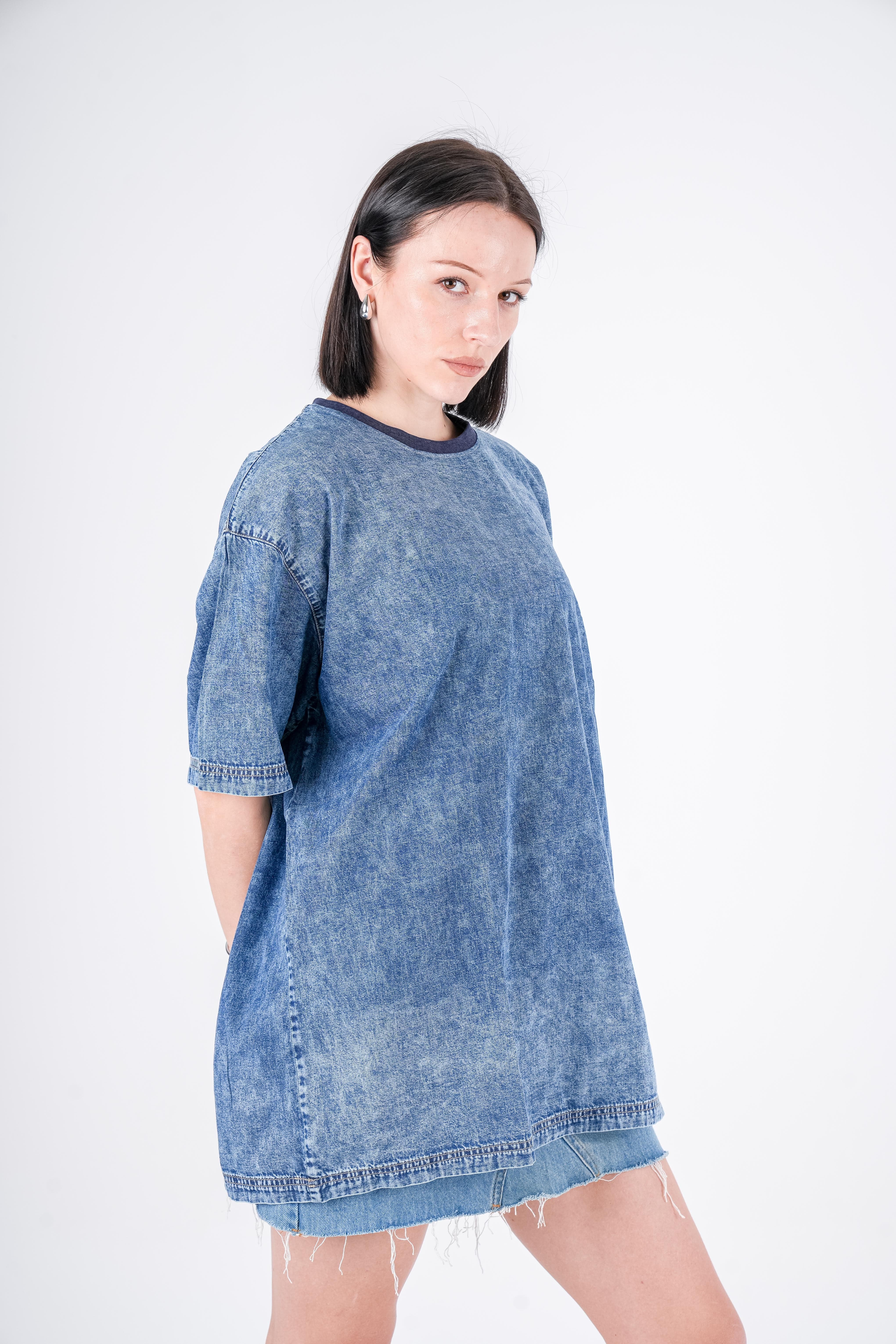 Long t-shirt Jeans Navy Stone
