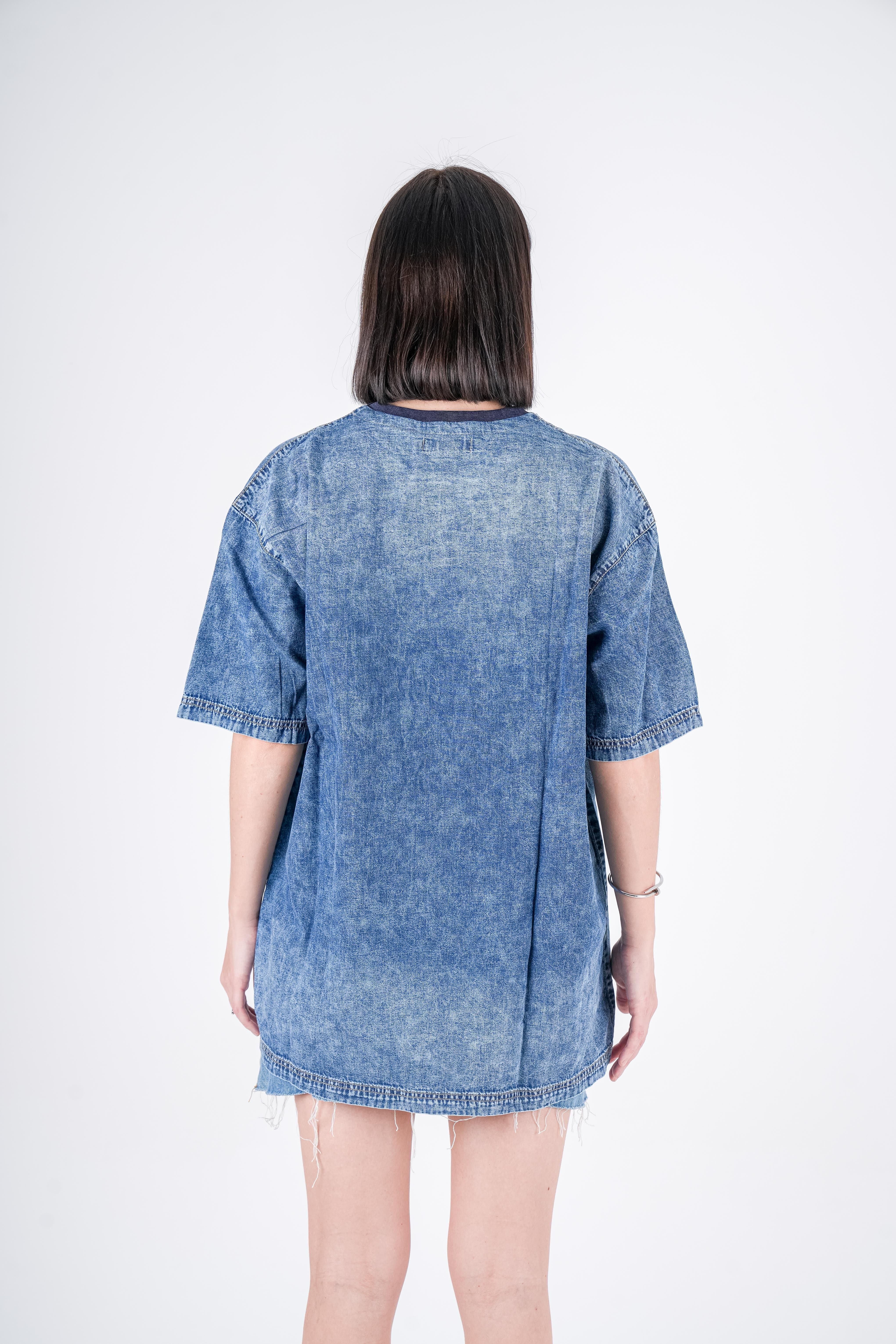 Long t-shirt Jeans Navy Stone