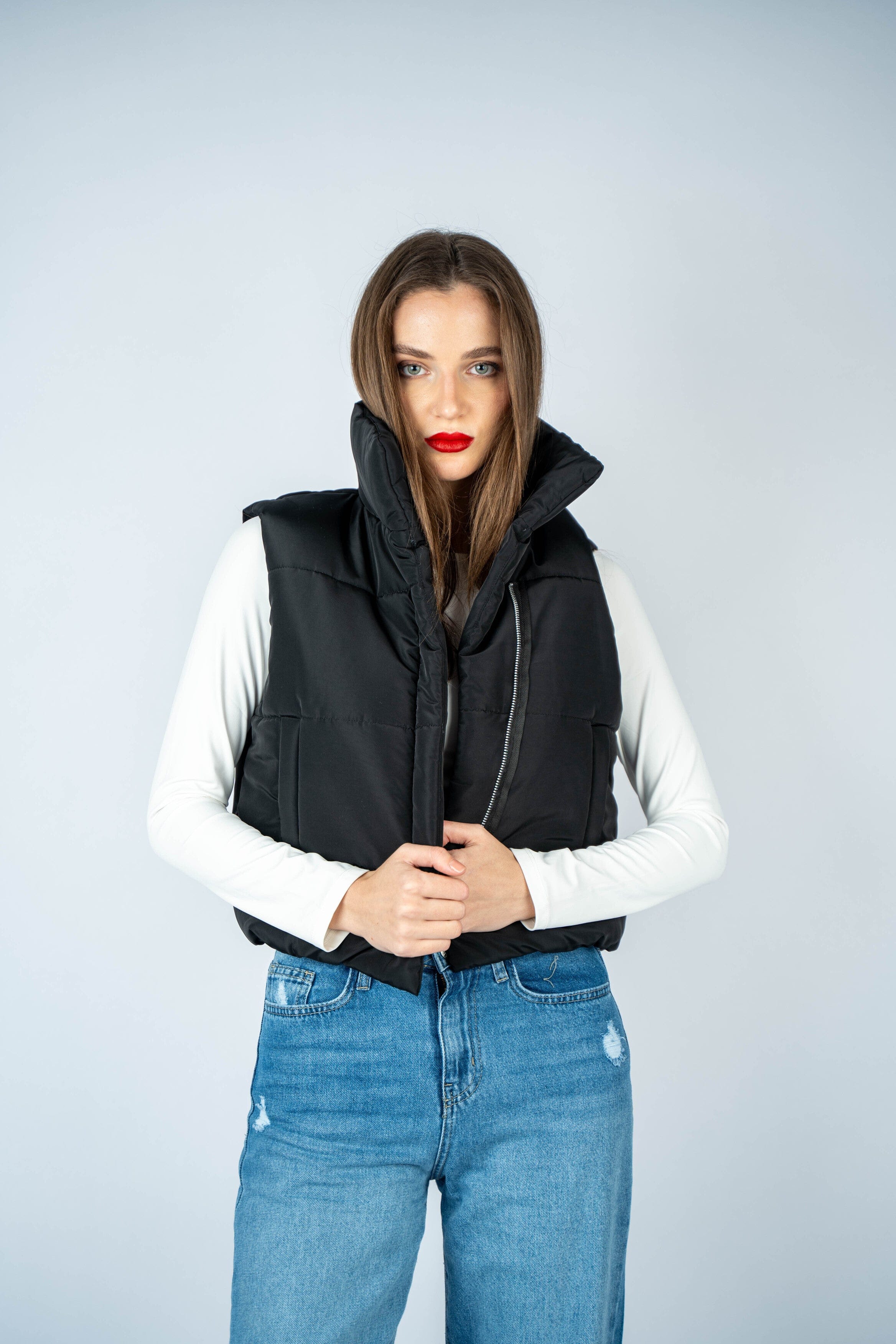 Black Puffer Vest