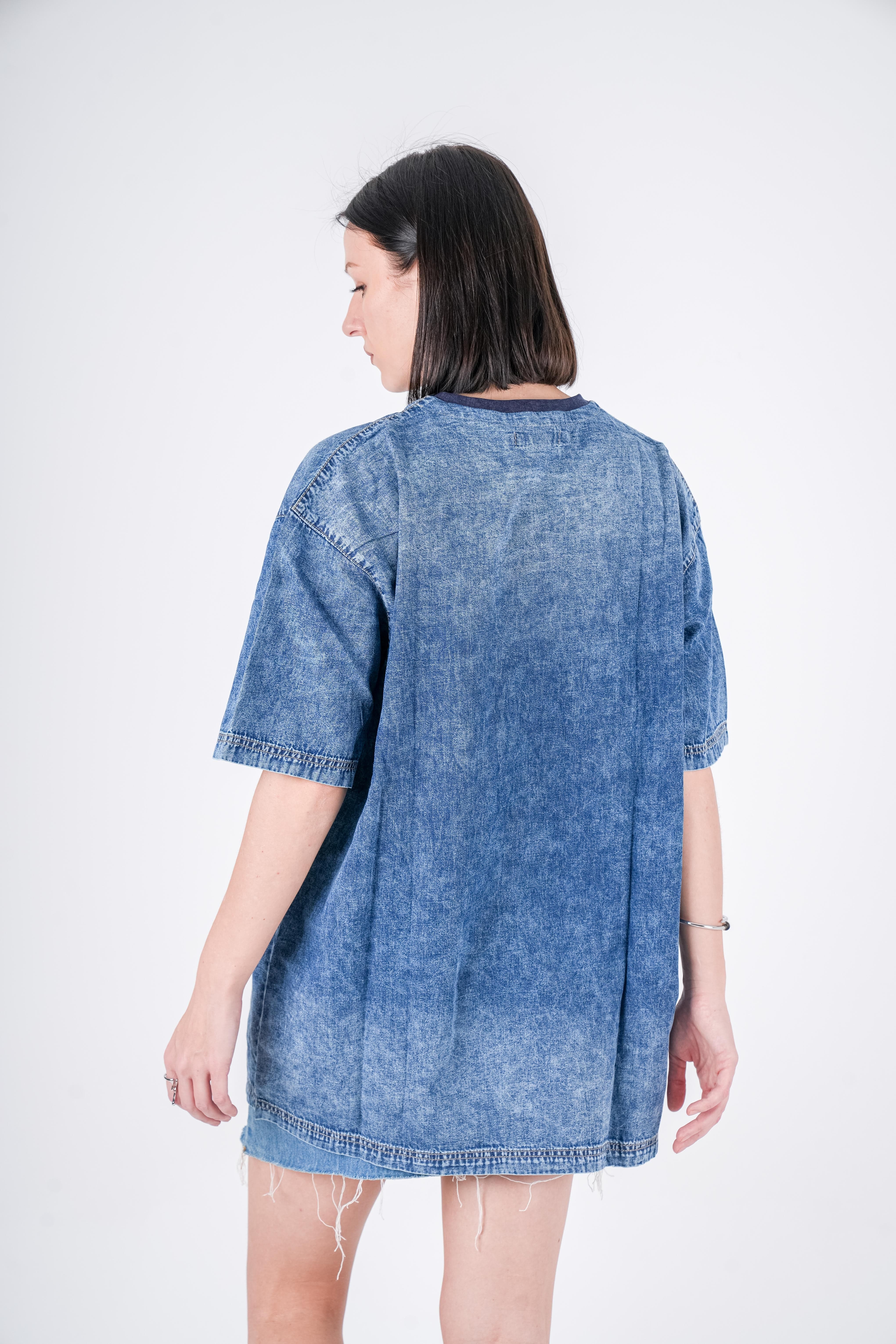 Long t-shirt Jeans Navy Stone