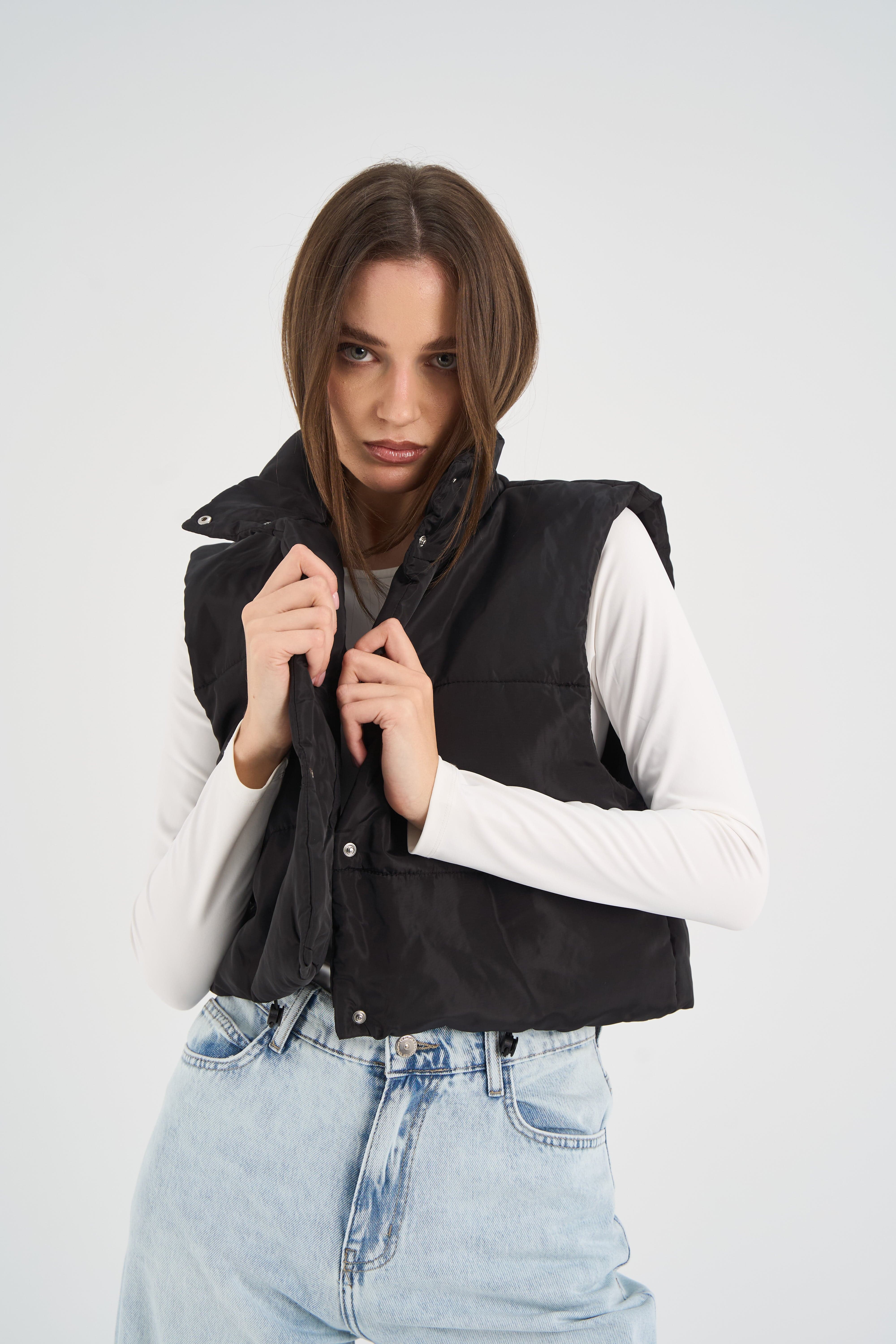 Black Puffer Vest