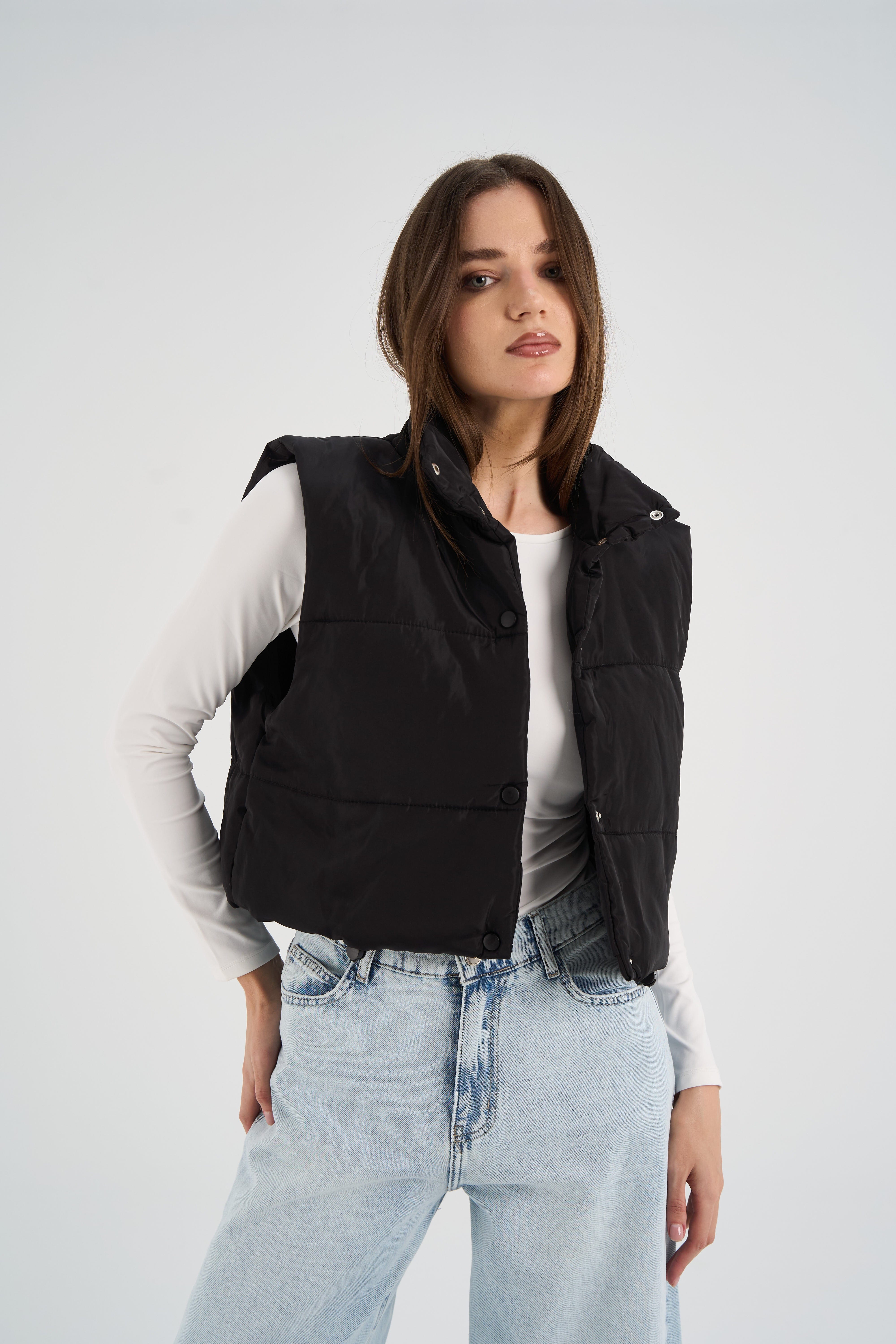 Black Puffer Vest